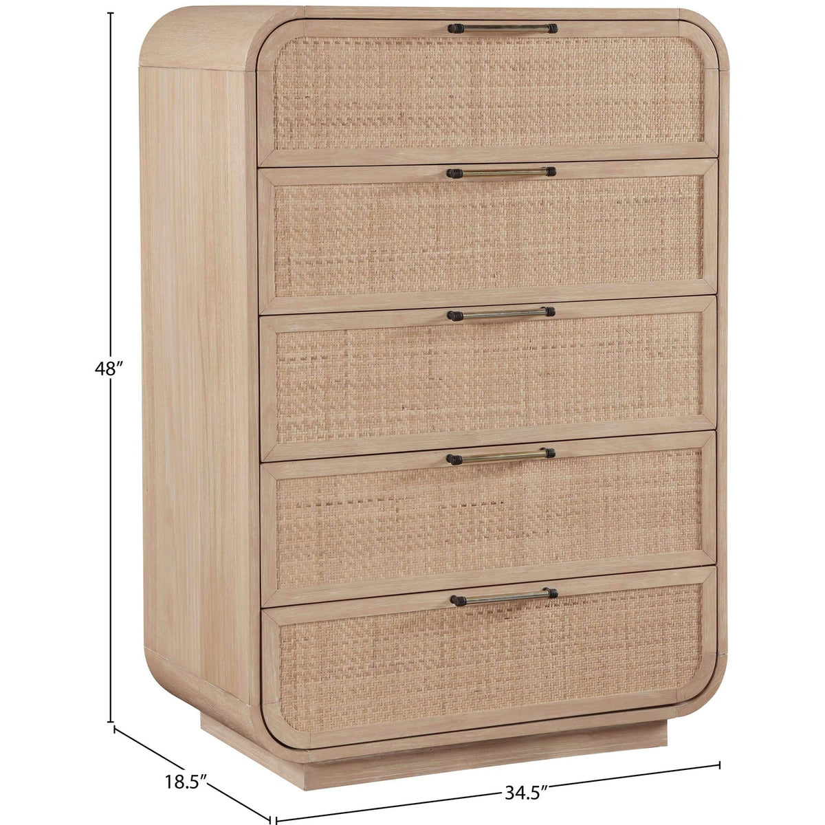 Windsor Natural Cane And Solid Wood Chest