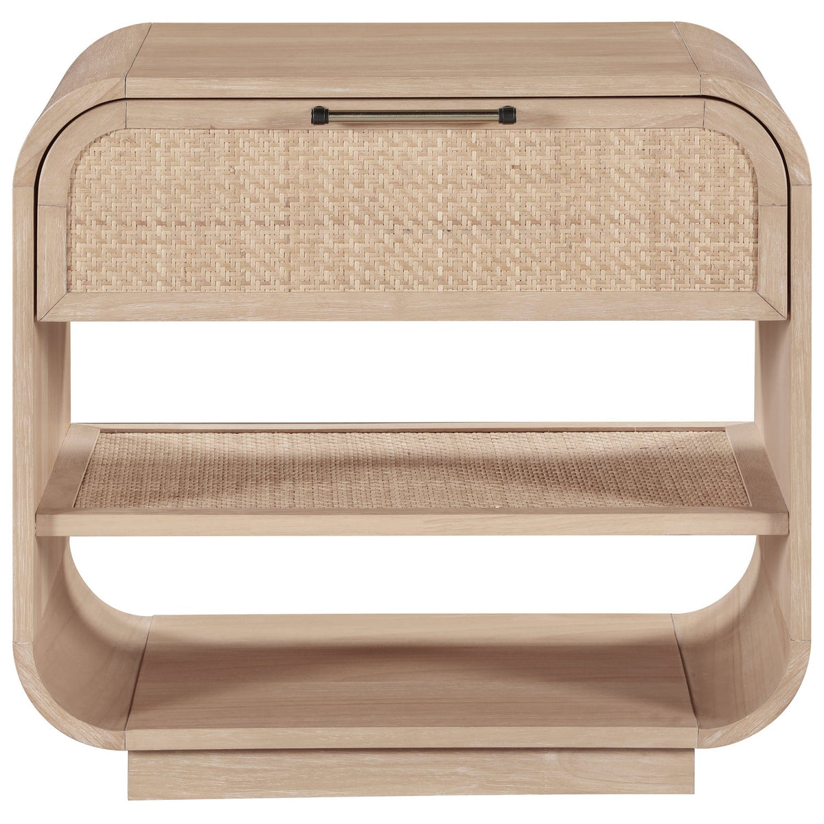 Windsor 28.5in Natural Cane And Solid Wood Nightstand Set of 2