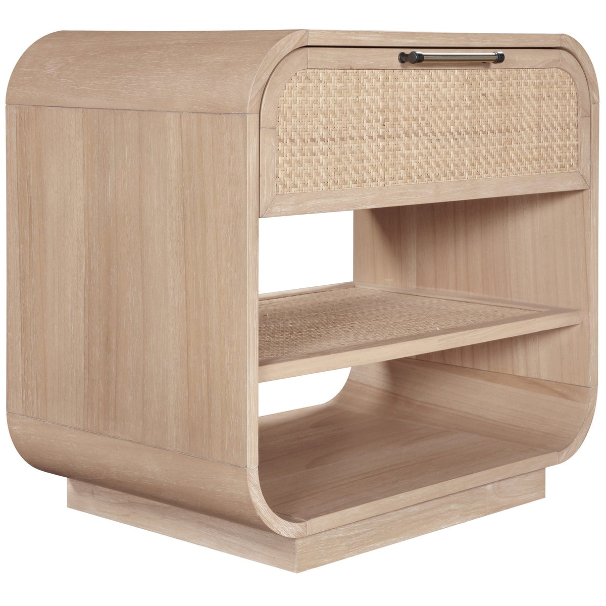 Windsor 28.5in Natural Cane And Solid Wood Nightstand Set of 2