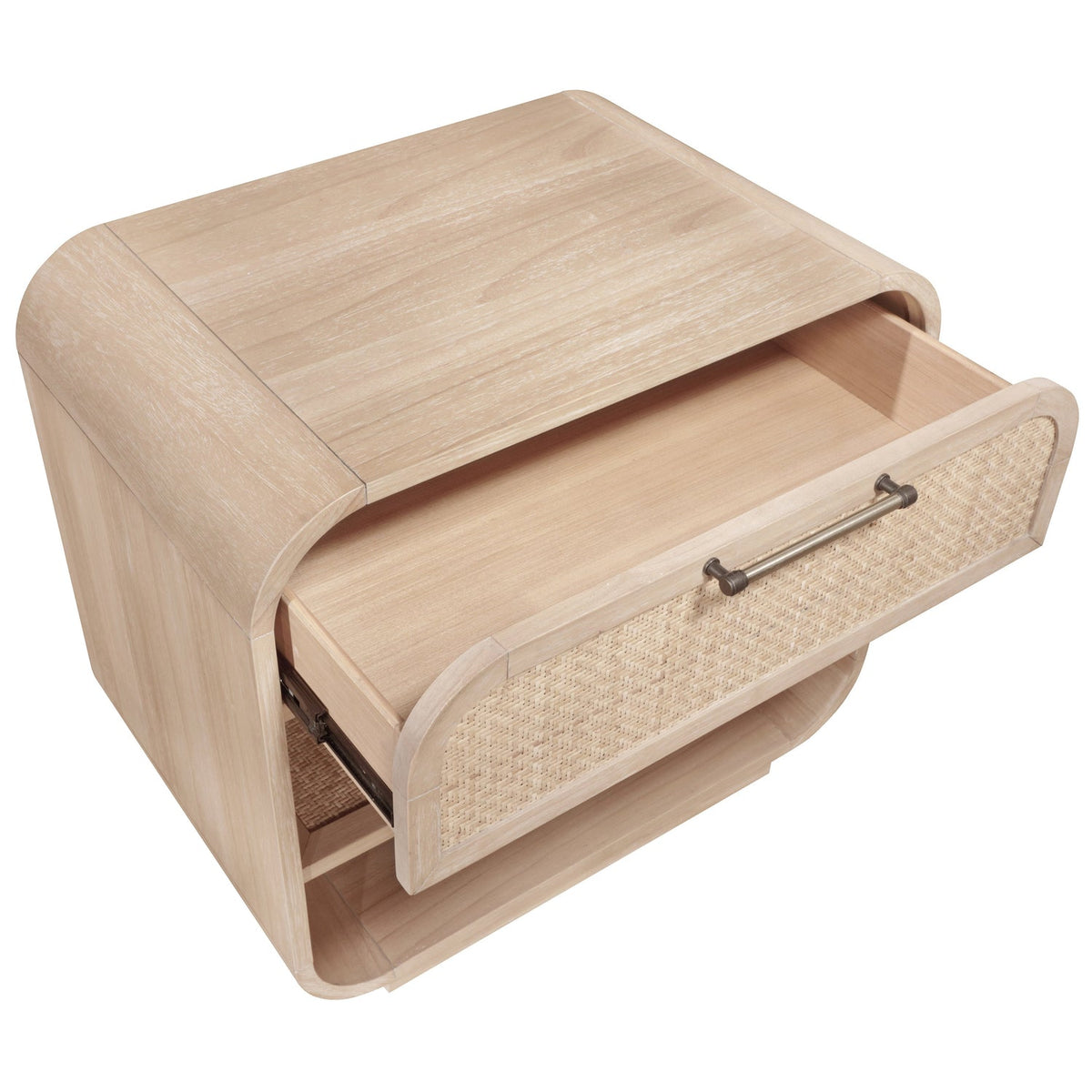 Windsor 28.5in Natural Cane And Solid Wood Nightstand Set of 2