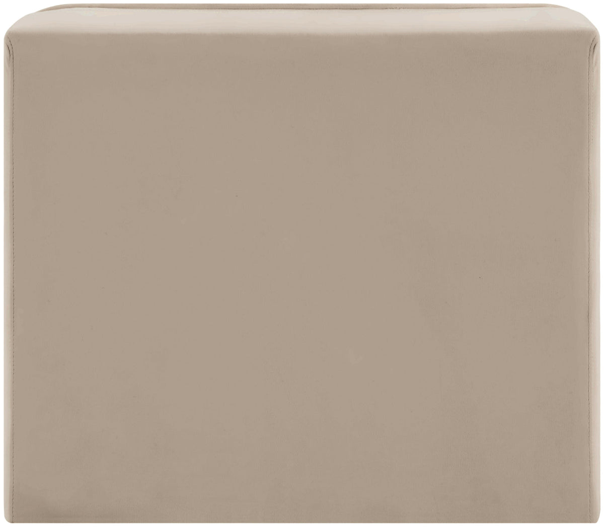 Rummi Beige Velvet Performance Fabric Upholstered Modular Chair