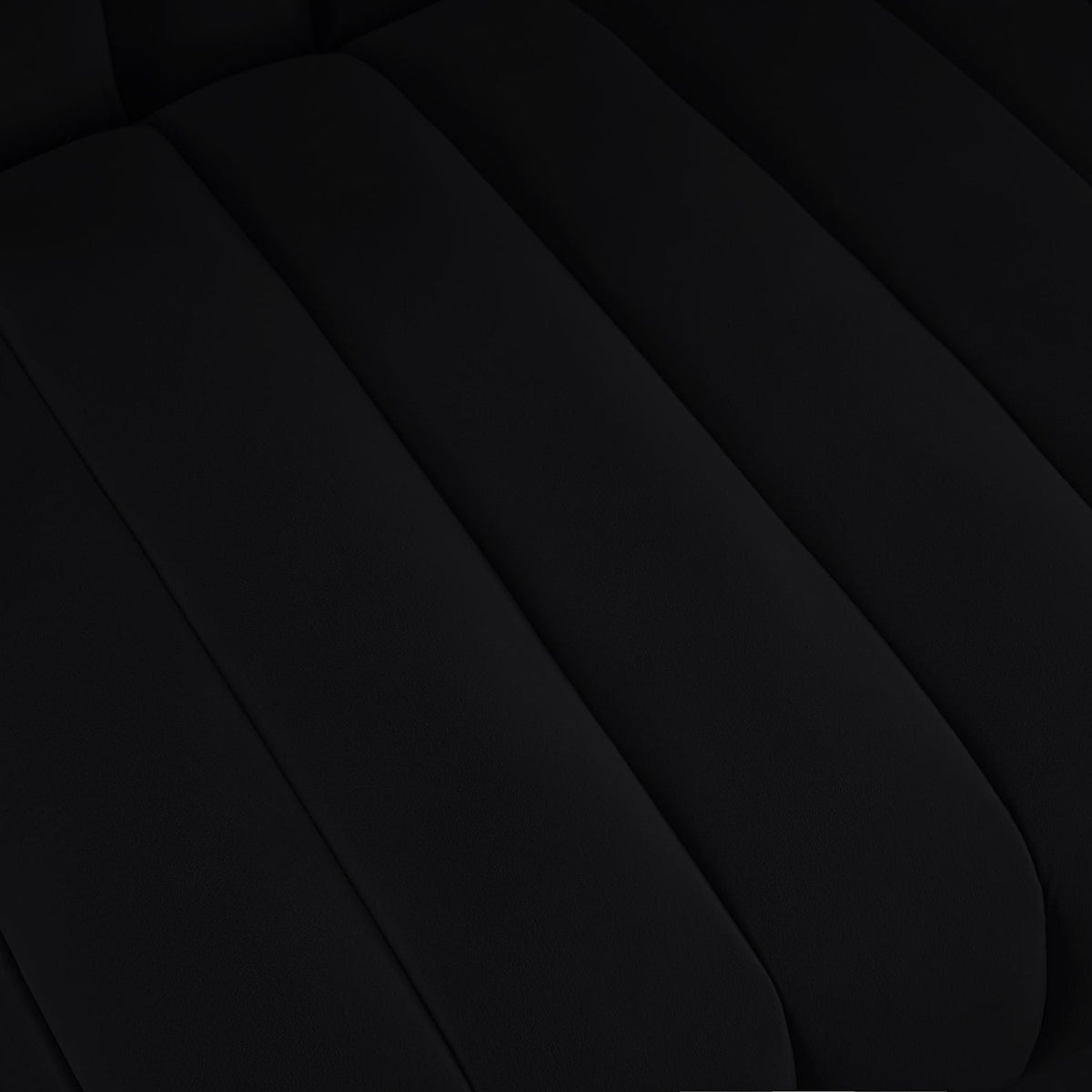 Rummi Black Velvet Performance Fabric Upholstered Modular Chair