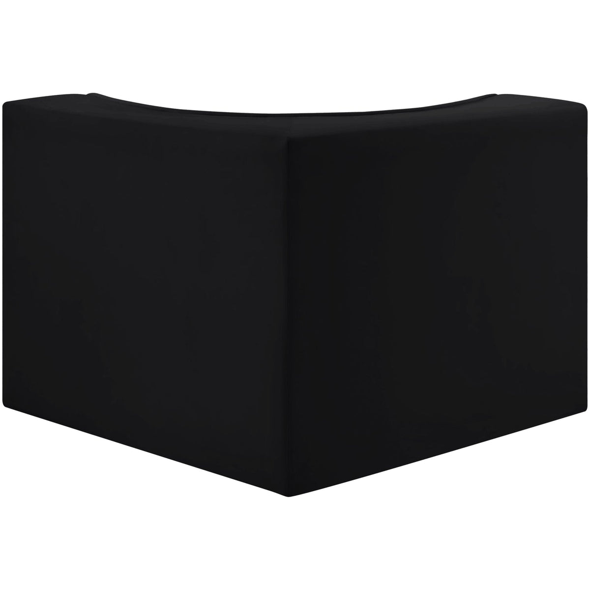 Rummi Black Velvet Performance Fabric Upholstered Modular Chair