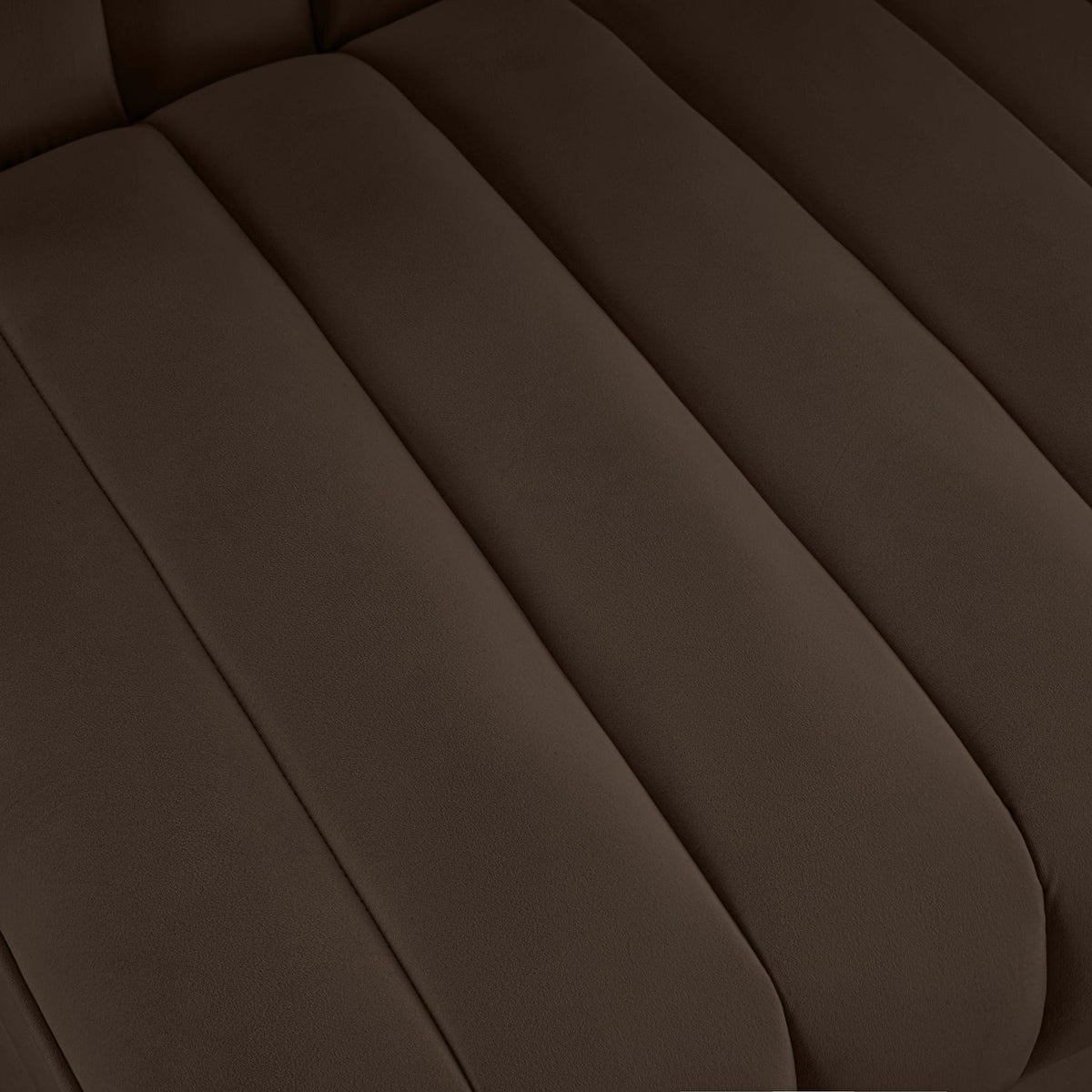 Rummi Brown Velvet Performance Fabric Upholstered Modular Chair