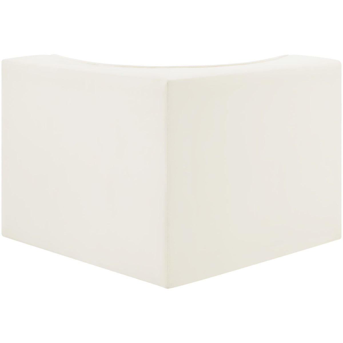 Rummi Cream Velvet Performance Fabric Upholstered Modular Chair