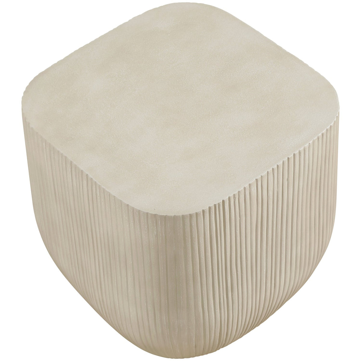 Sonara Beige Concrete Indoor/Outdoor End Table Set of 2