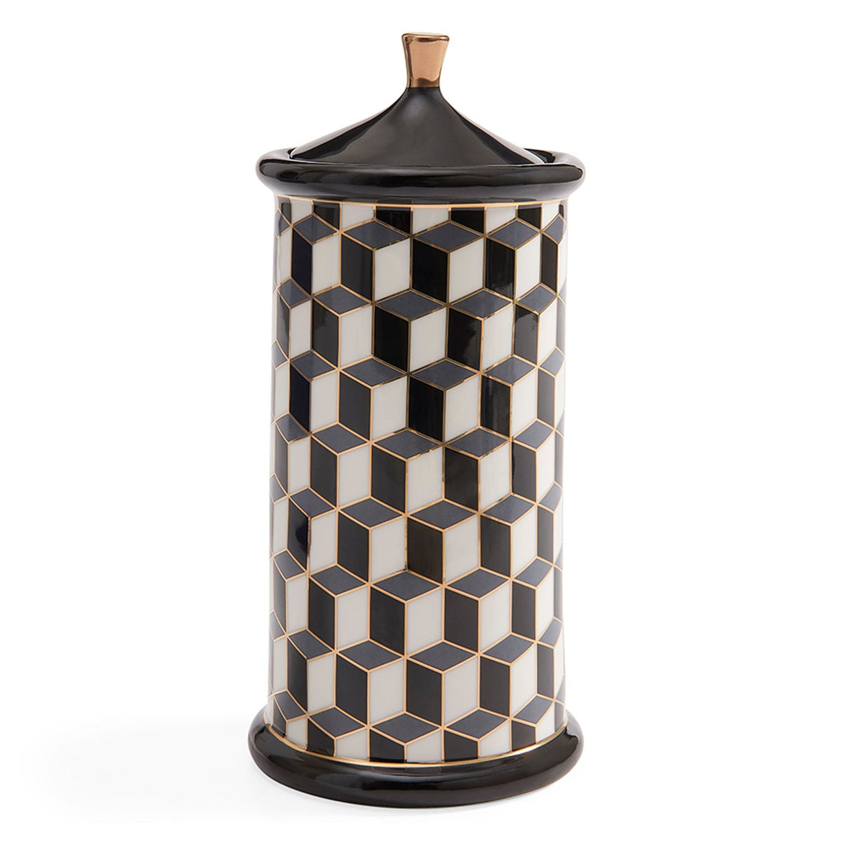 Jonathan Adler Versailles Black/White Canister