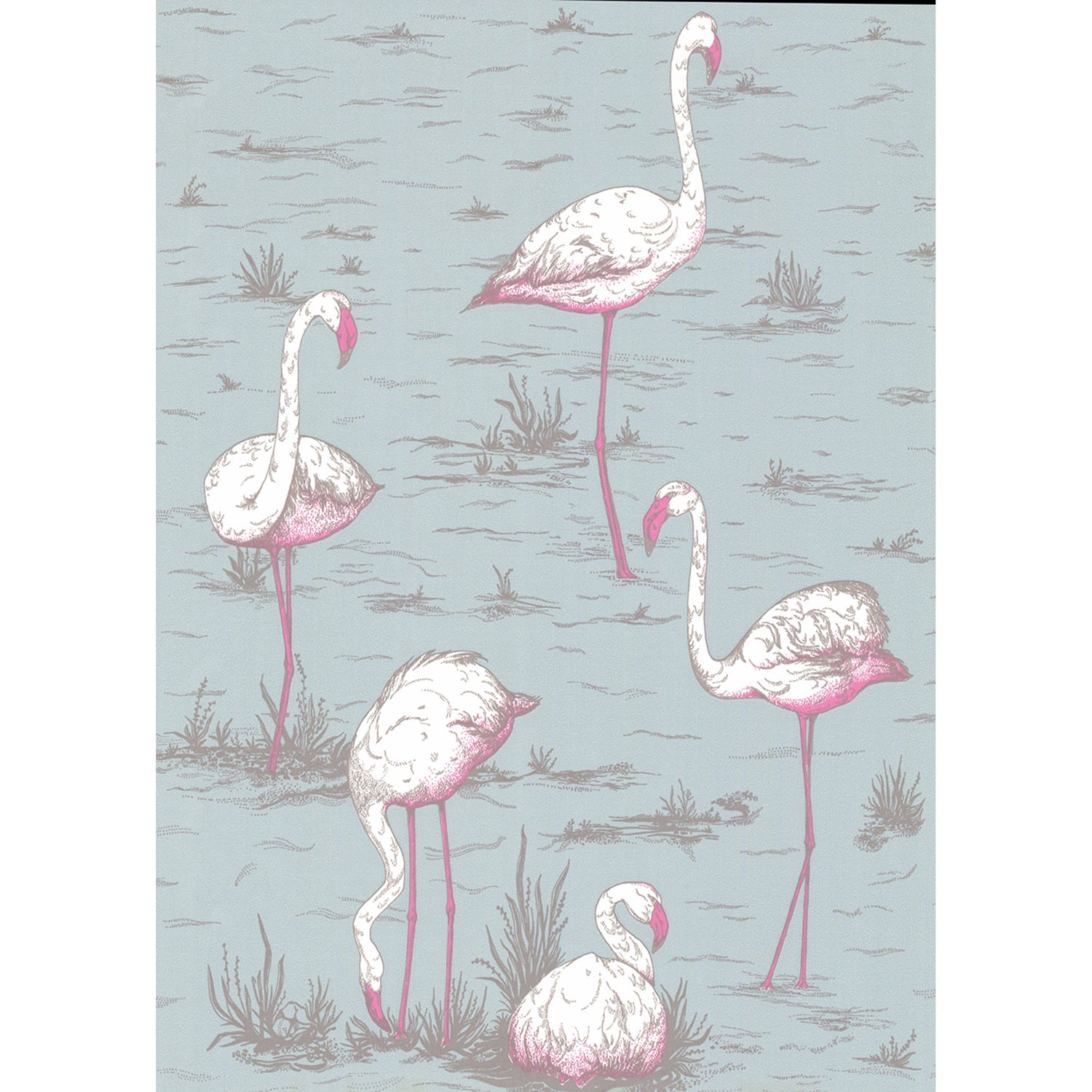Cole & Son New Contemporary Flamingos Wallpaper