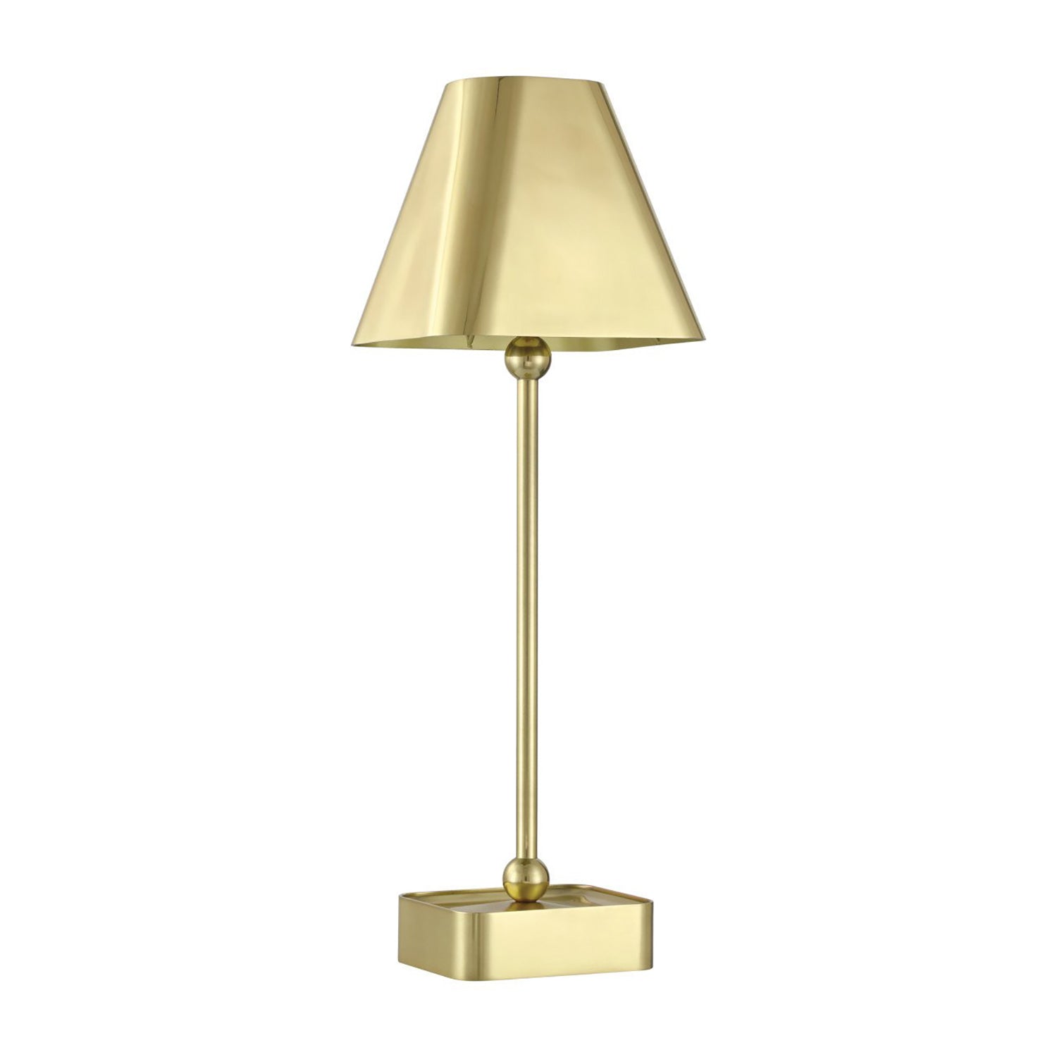 Currey & Co Gadabout Brass Cordless Table Lamp