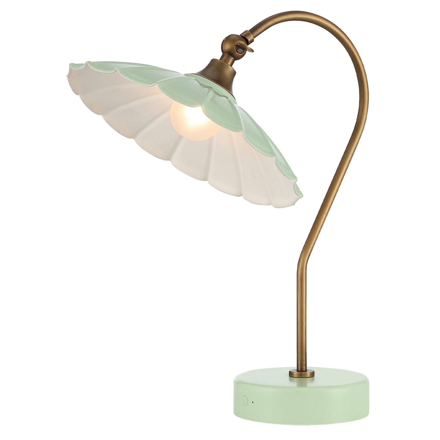 Currey & Co Springe Green Cordless Table Lamp