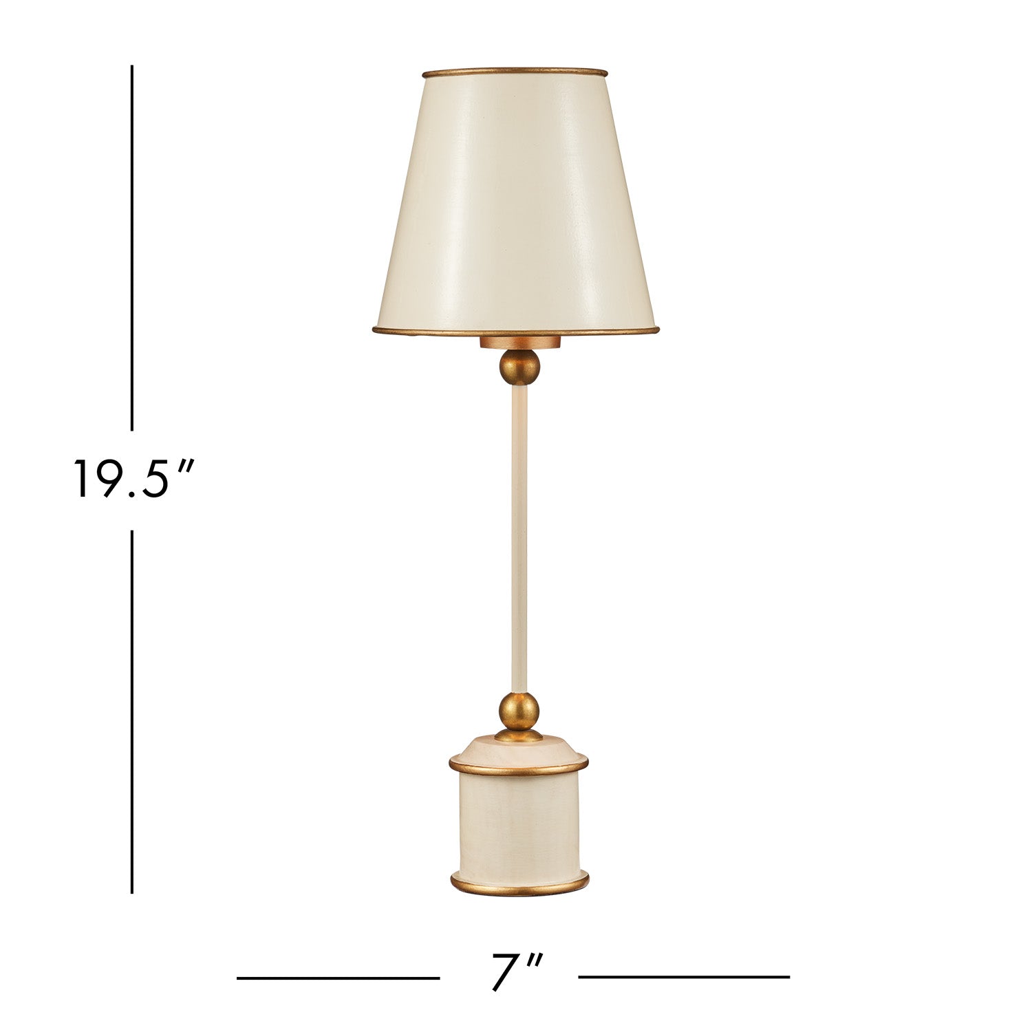 Currey & Co Daphne Ivory Cordless Table Lamp