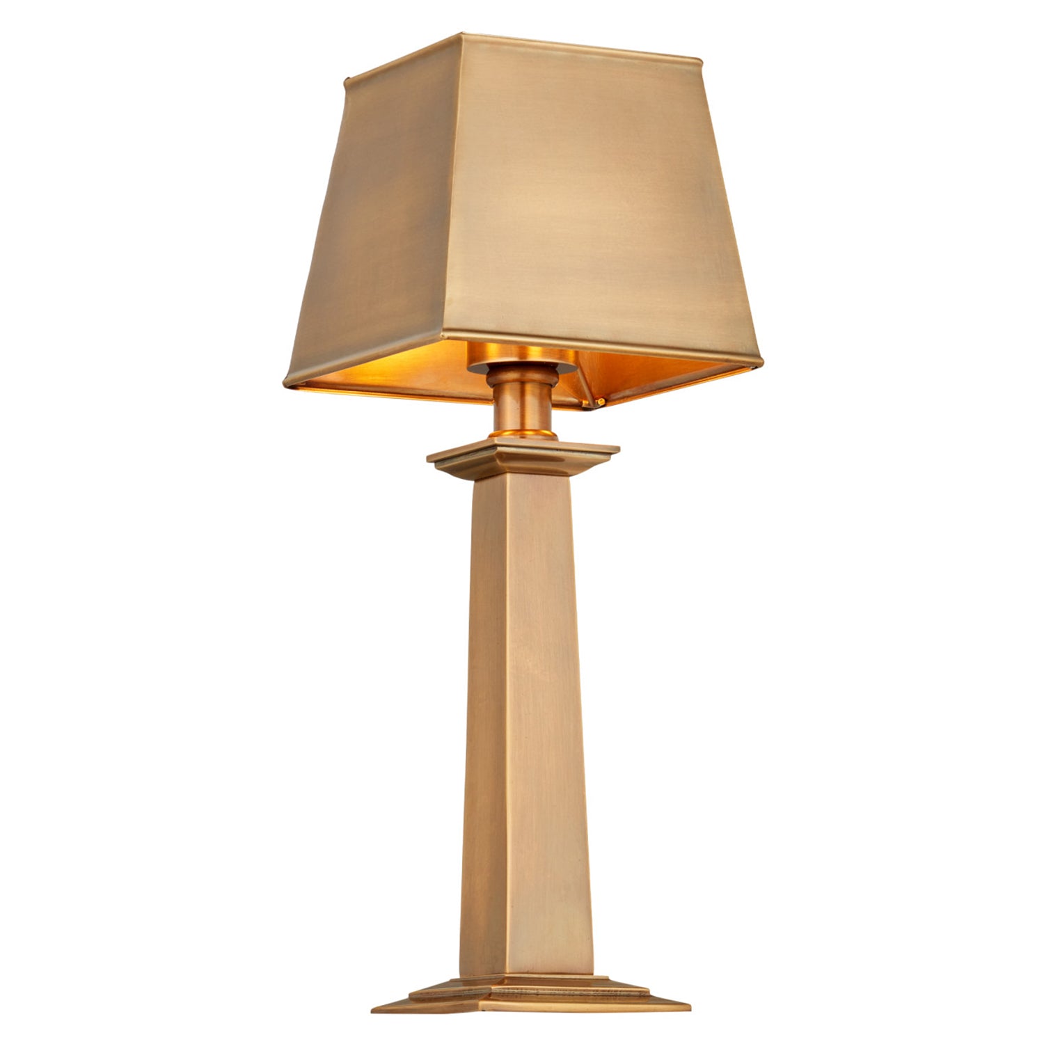 Currey & Co Wander Antique Brass Cordless Table Lamp