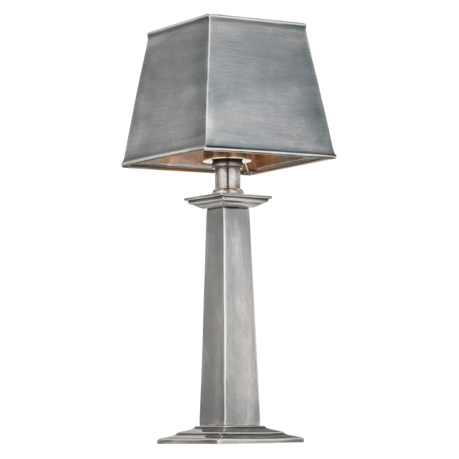Currey & Co Wander Antique Silver Cordless Table Lamp