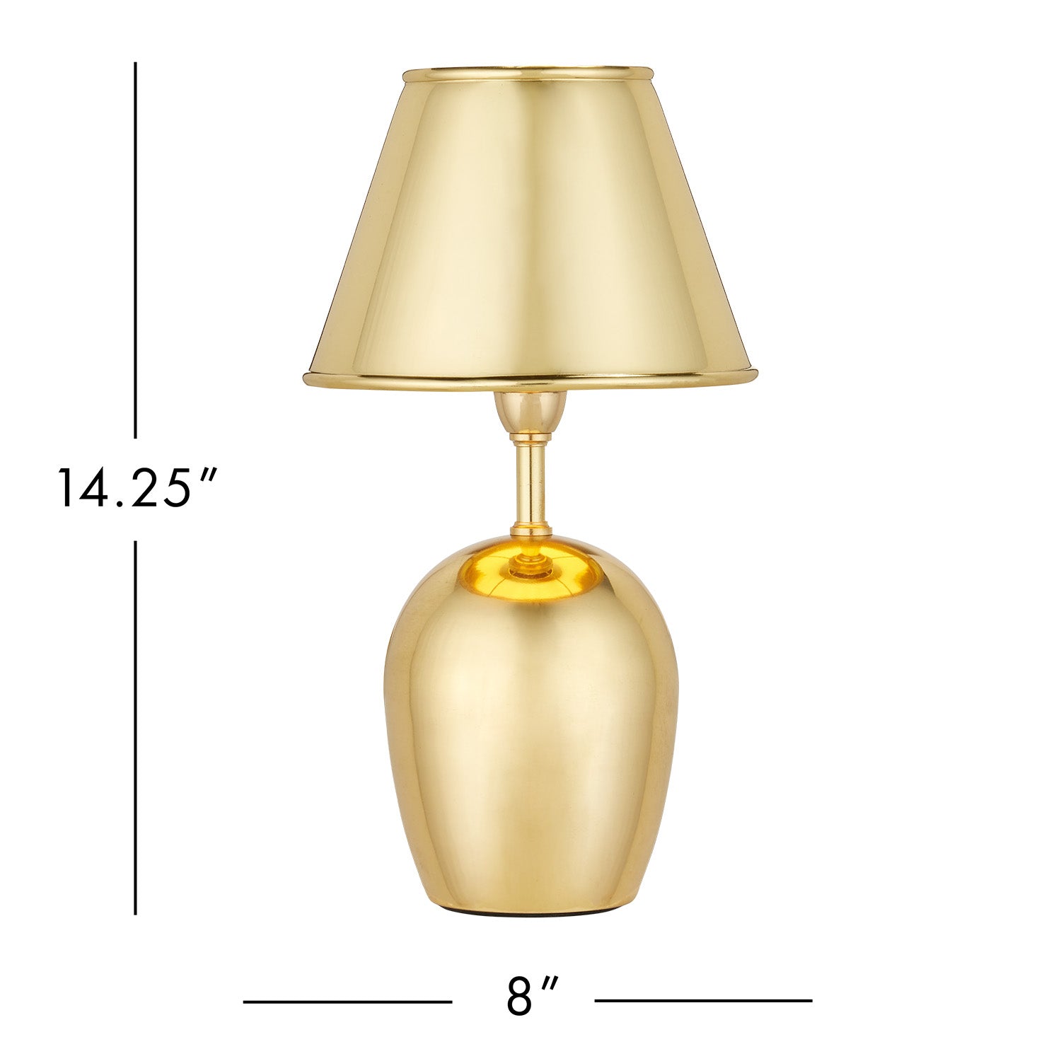 Currey & Co Volley Brass Cordless Table Lamp