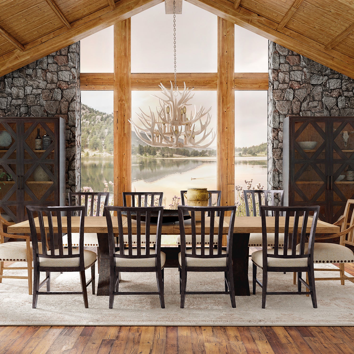 Hooker Furniture Big Sky Trestle Dining Table