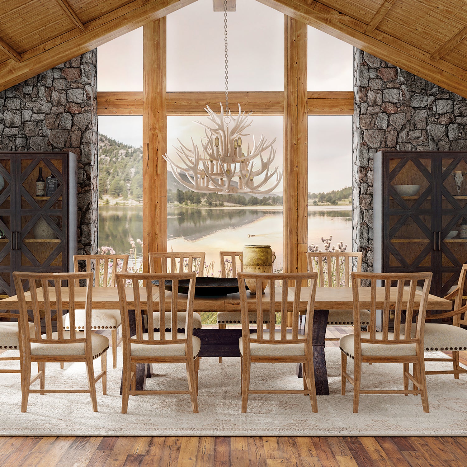 Hooker Furniture Big Sky Arm Chair Set of 2