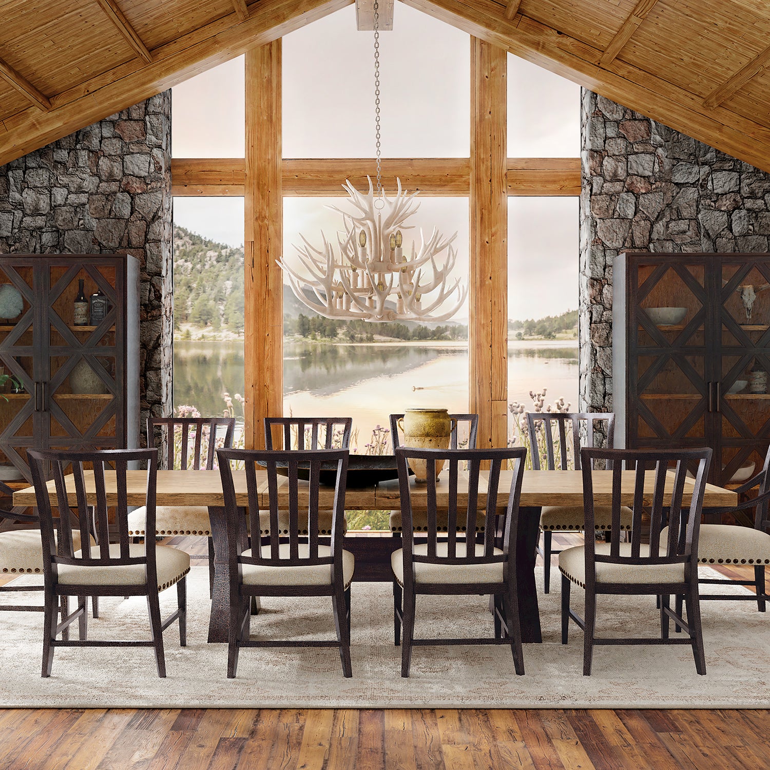 Hooker Furniture Big Sky Arm Chair Set of 2