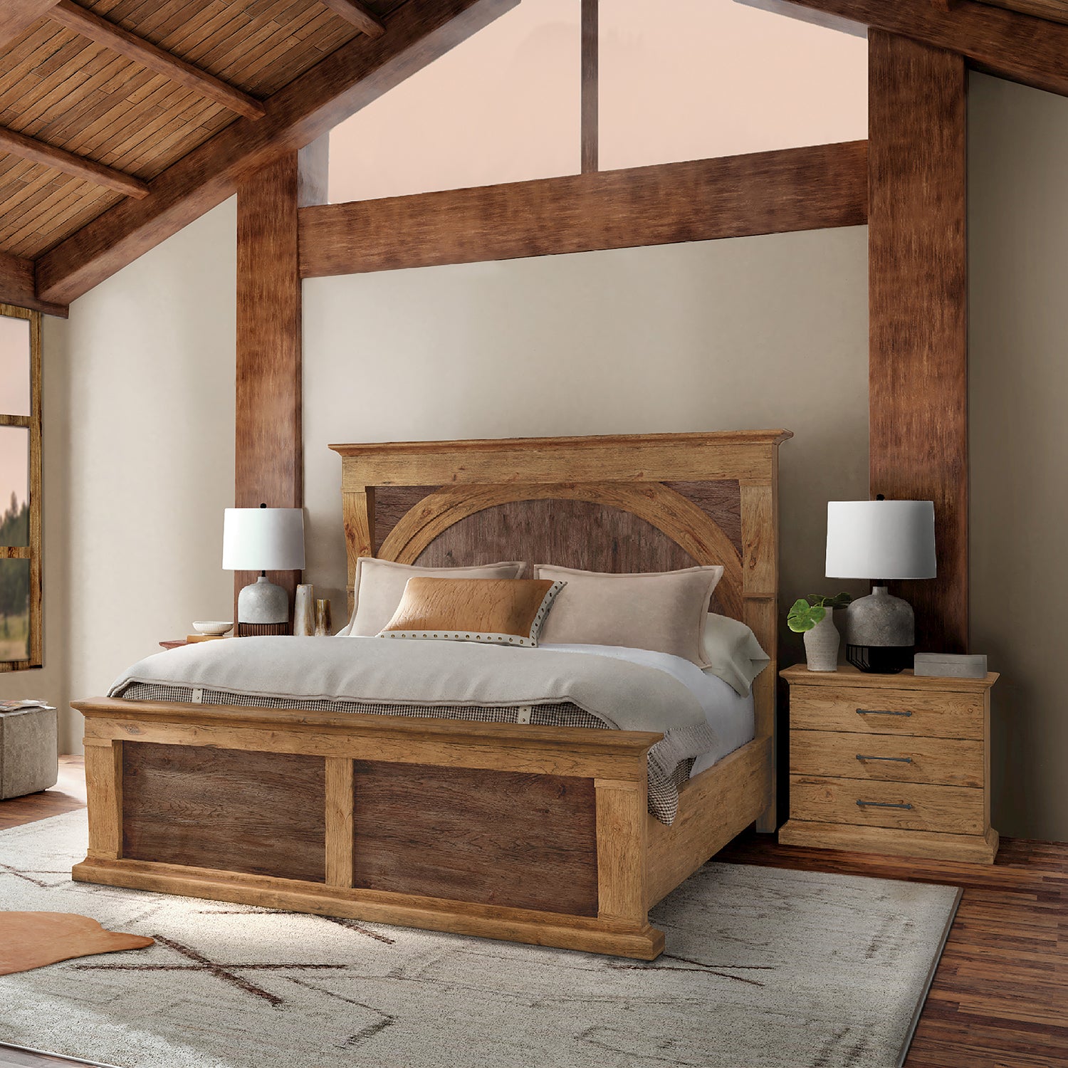 Hooker Furniture Big Sky Three Drawer Nightstand