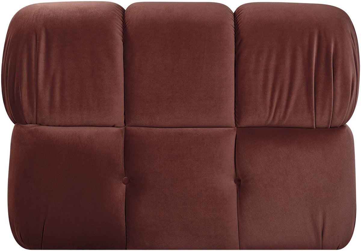 Orin Rose Velvet Performance Fabric Upholstered Modular Chair