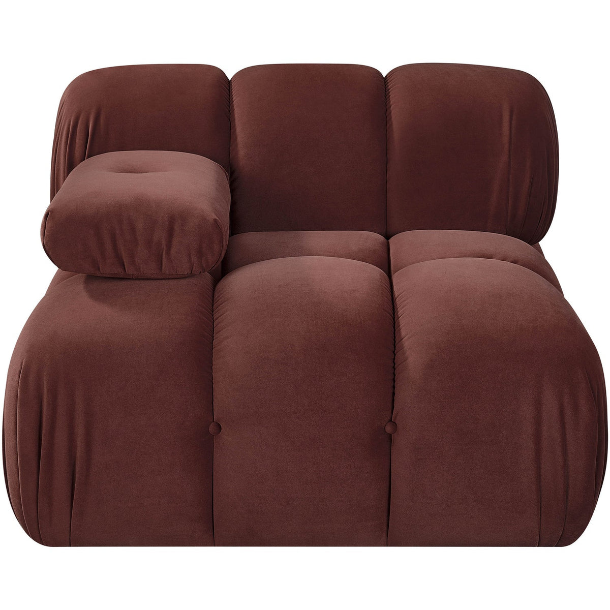Orin Rose Velvet Performance Fabric Upholstered Modular Chair