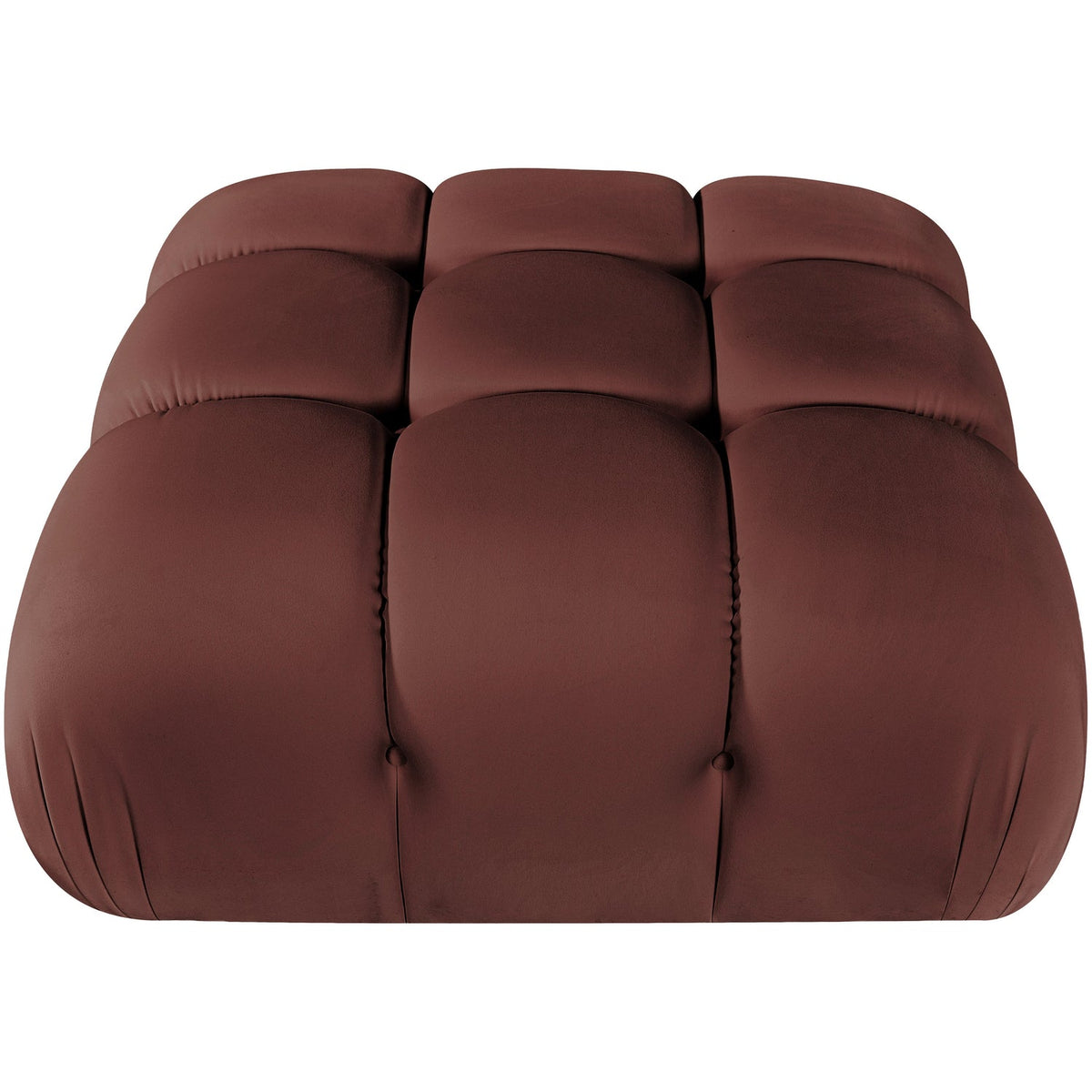 Orin Rose Velvet Performance Fabric Upholstered Modular Ottoman