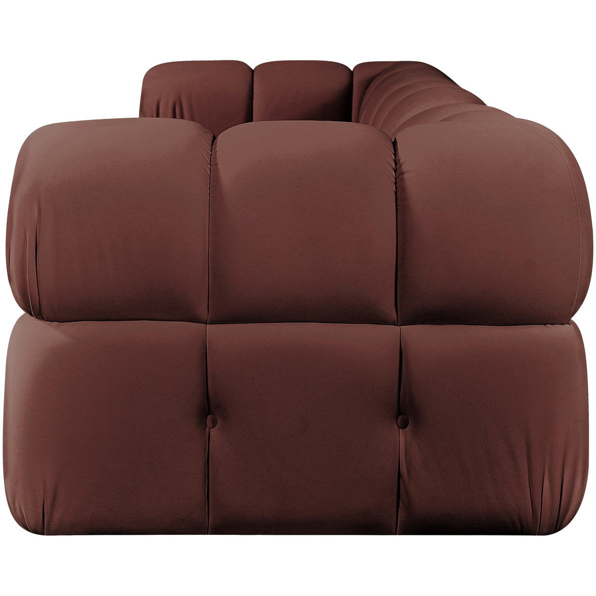 Orin Rose Velvet Performance Fabric Upholstered 3 Piece Modular Sofa
