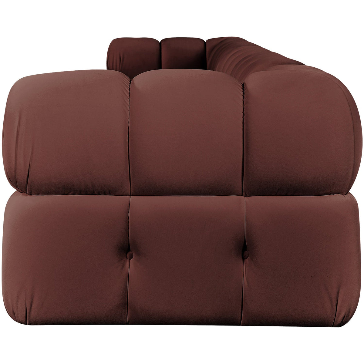 Orin Rose Velvet Performance Fabric Upholstered 5 Piece Modular Sofa