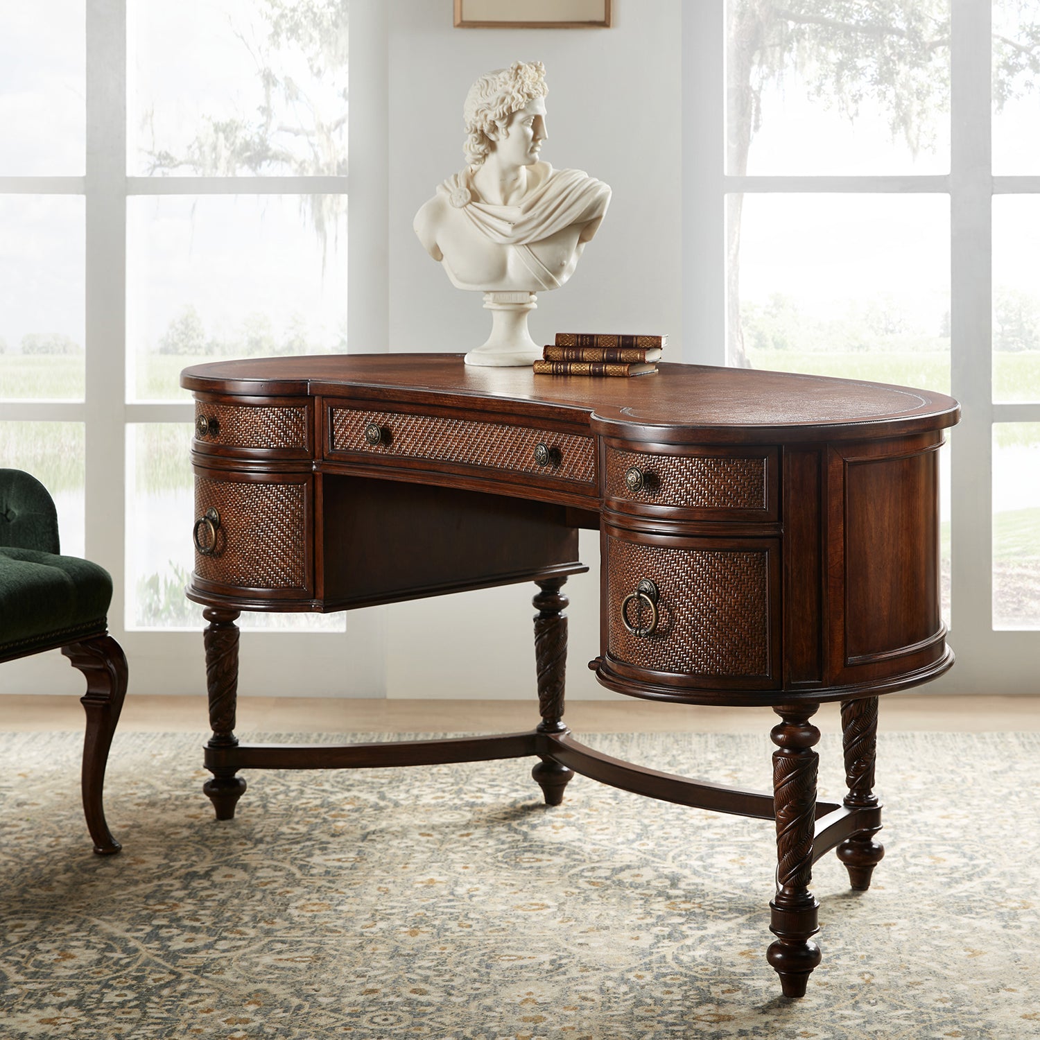 Hooker Furniture Charleston Kidney Writing Desk