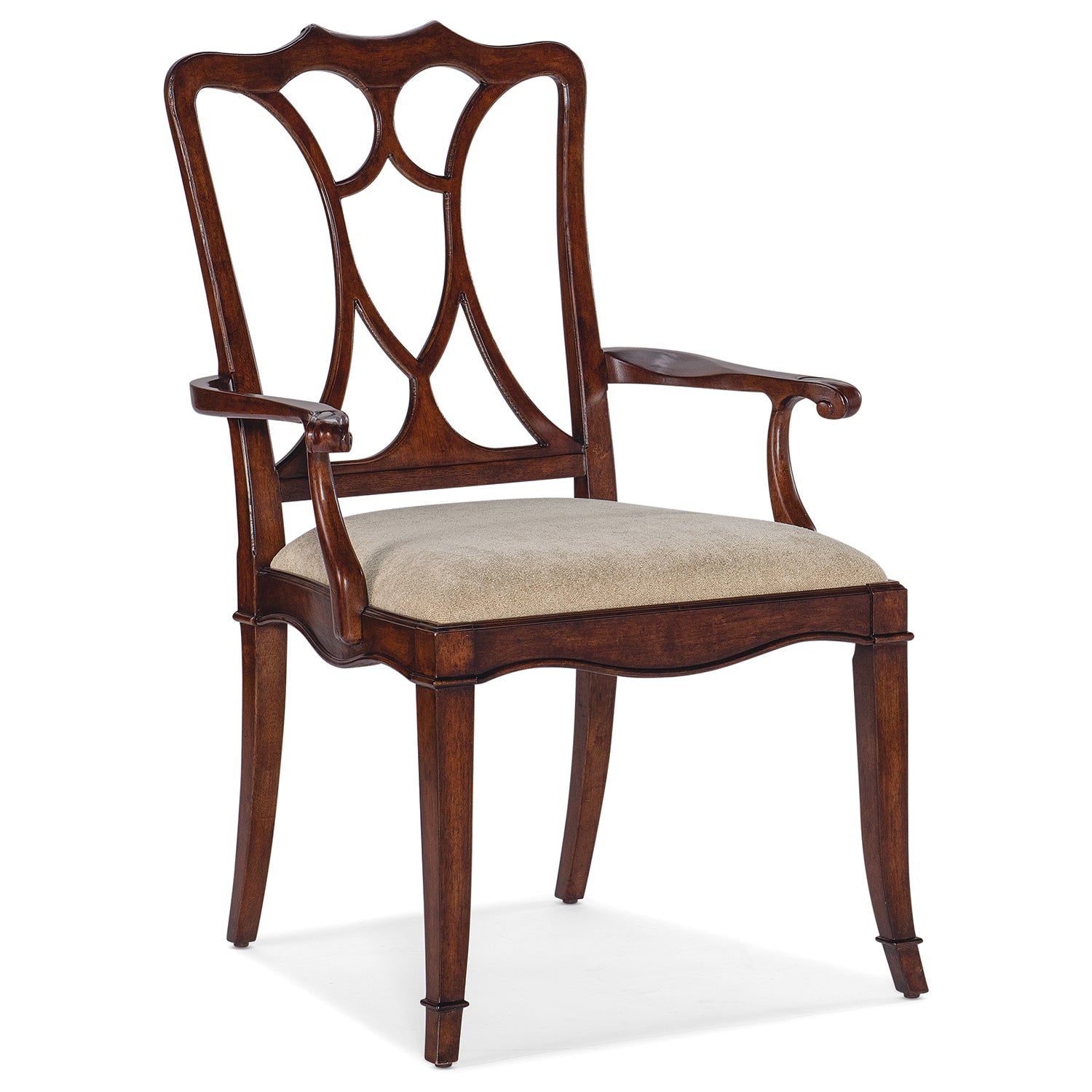 Hooker Furniture Charleston Upholstered Seat Arm Chair Set of 2