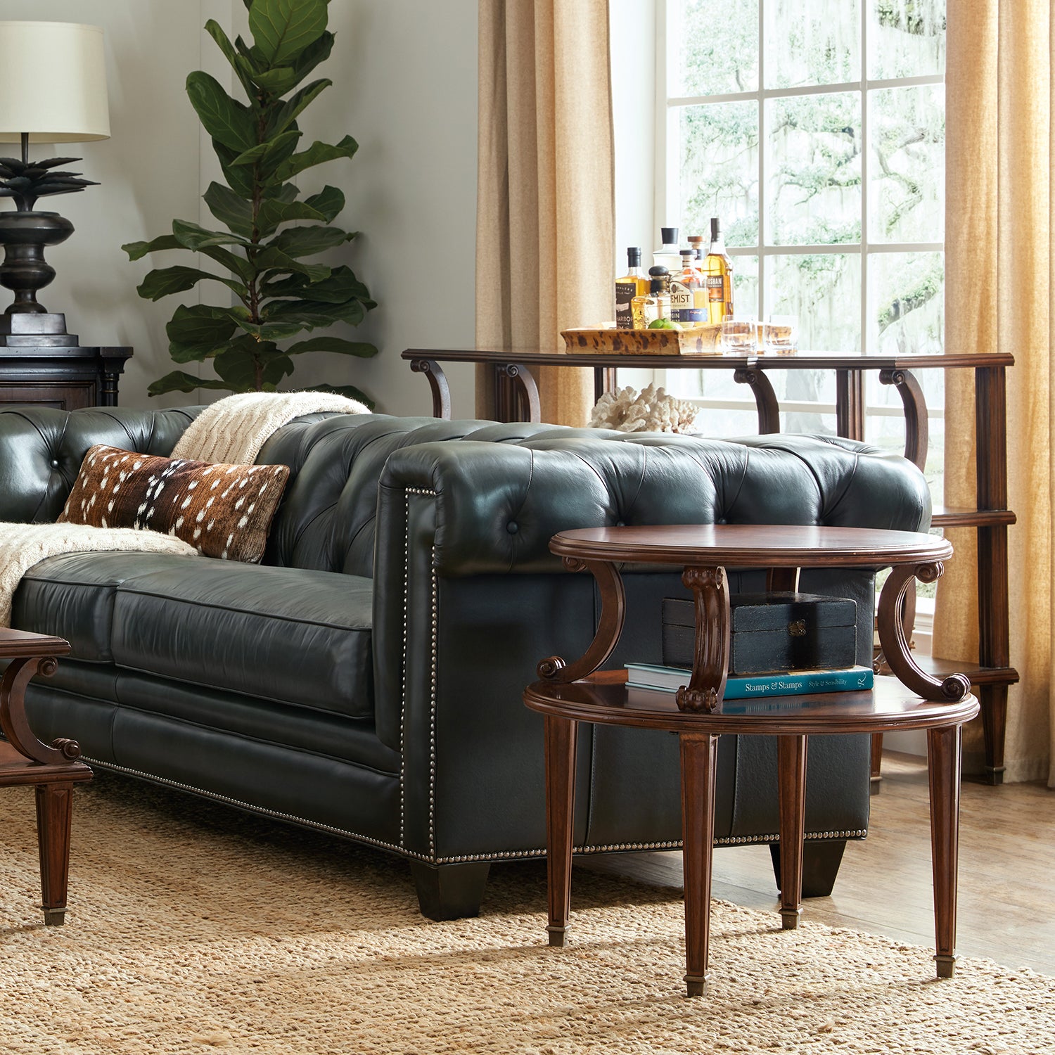 Hooker Furniture Living Room Charleston Side Table - Final Sale