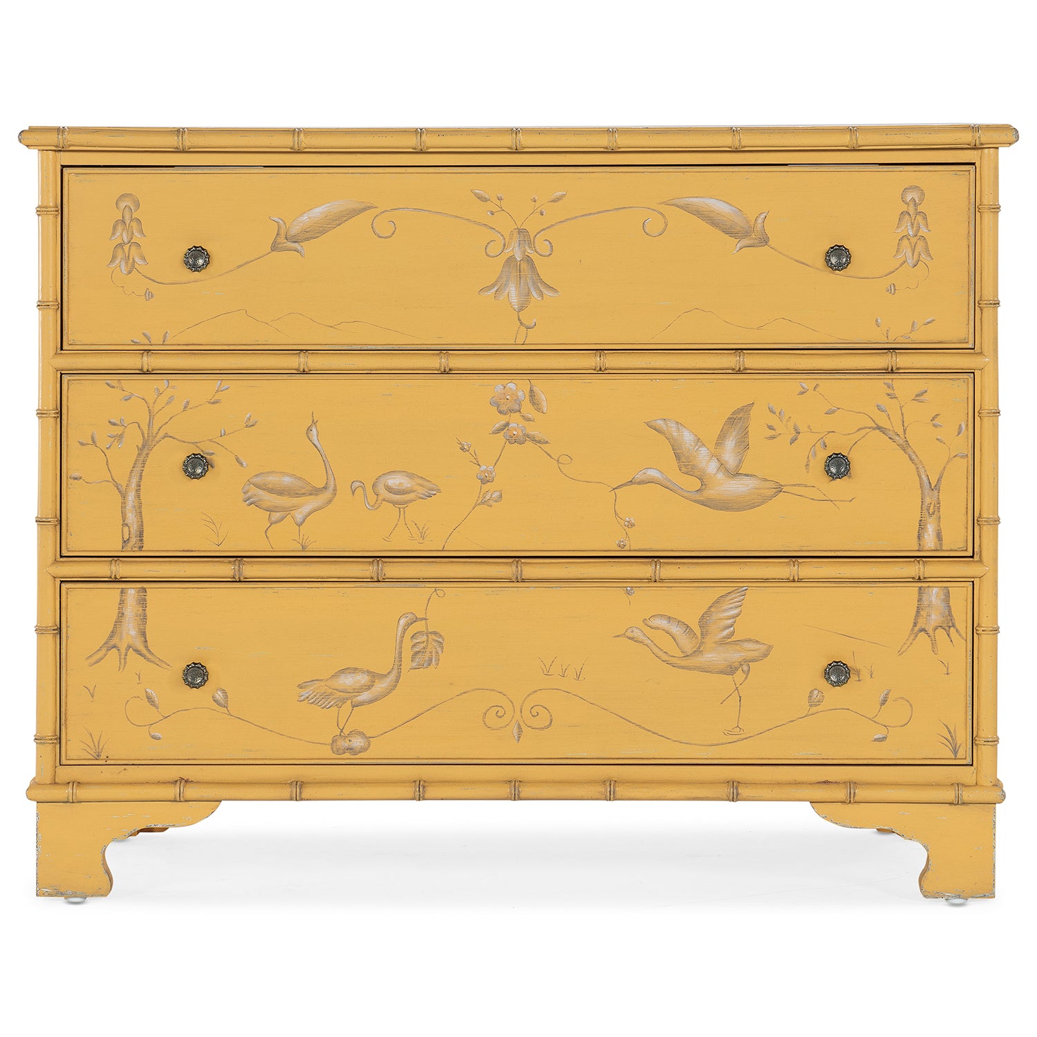 Hooker Furniture Charleston Three-Drawer Bird Accent Chest