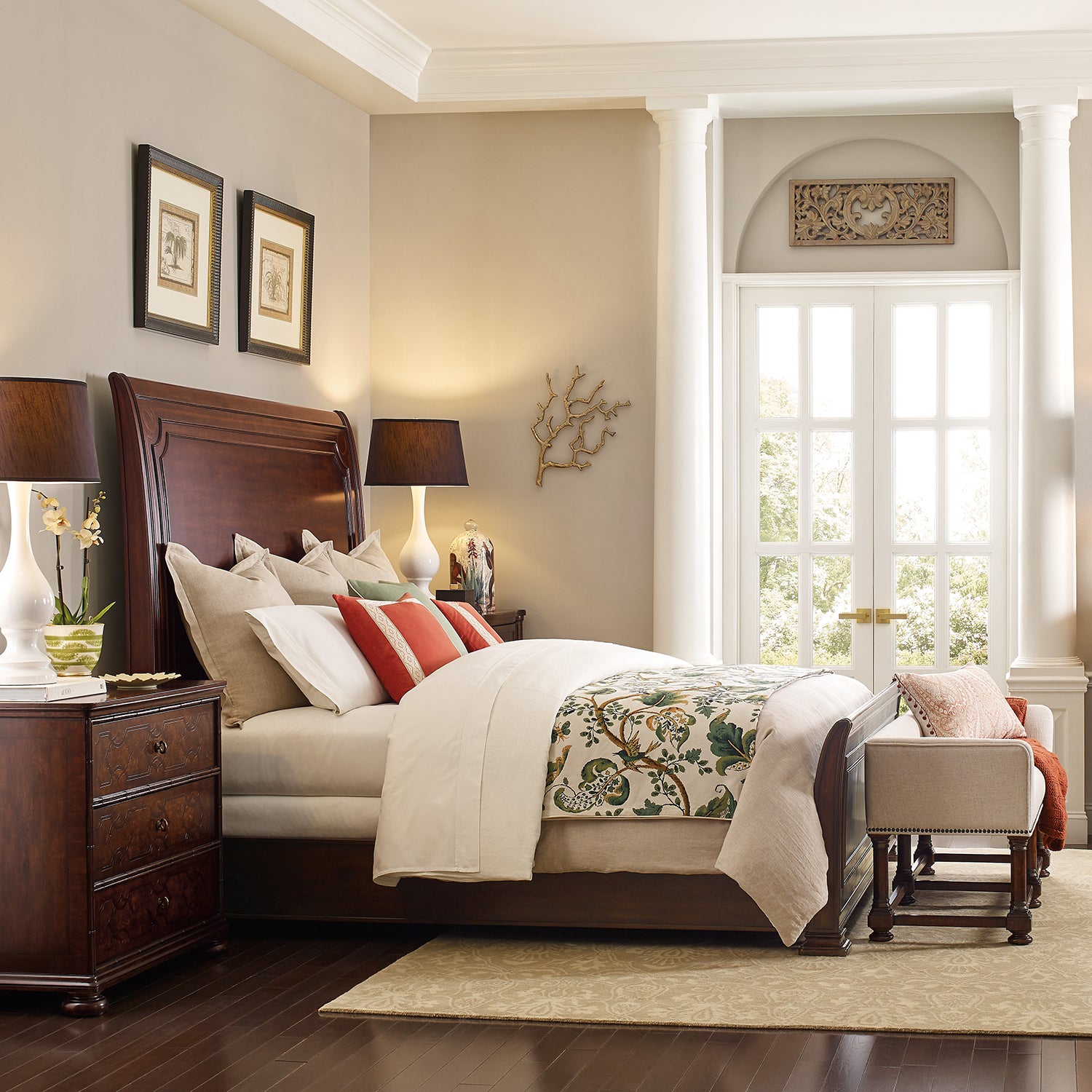 Hooker Furniture Charleston Sleigh Bed