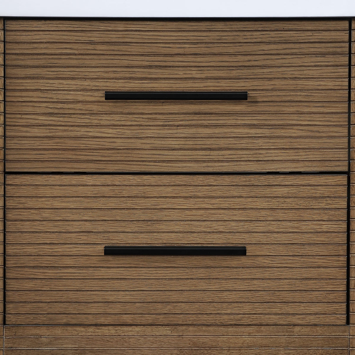 Oakwell 24in Brown Engineered Stone And Solid Wood Bathroom Vanity