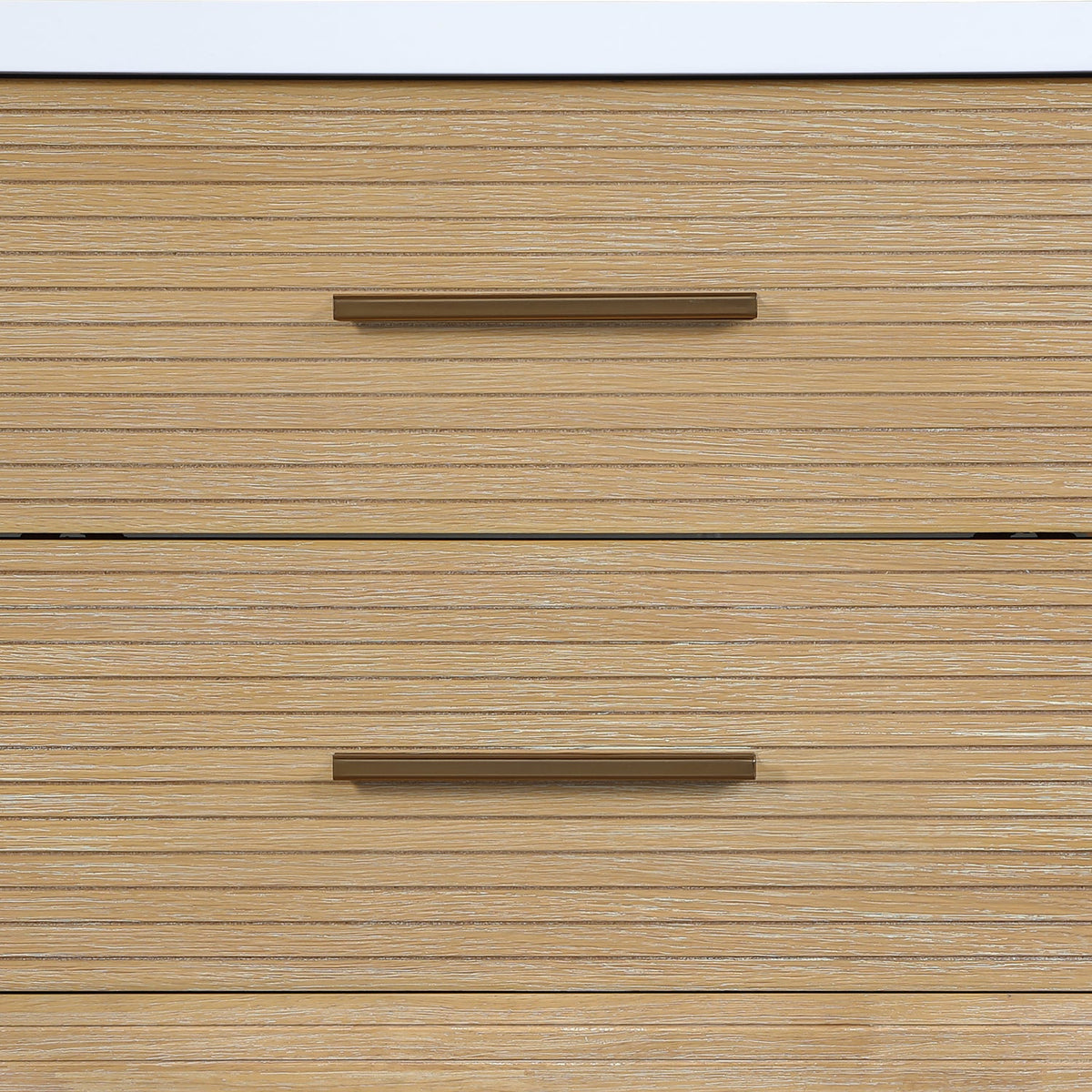 Oakwell 30in Natural Engineered Stone And Solid Wood Bathroom Vanity