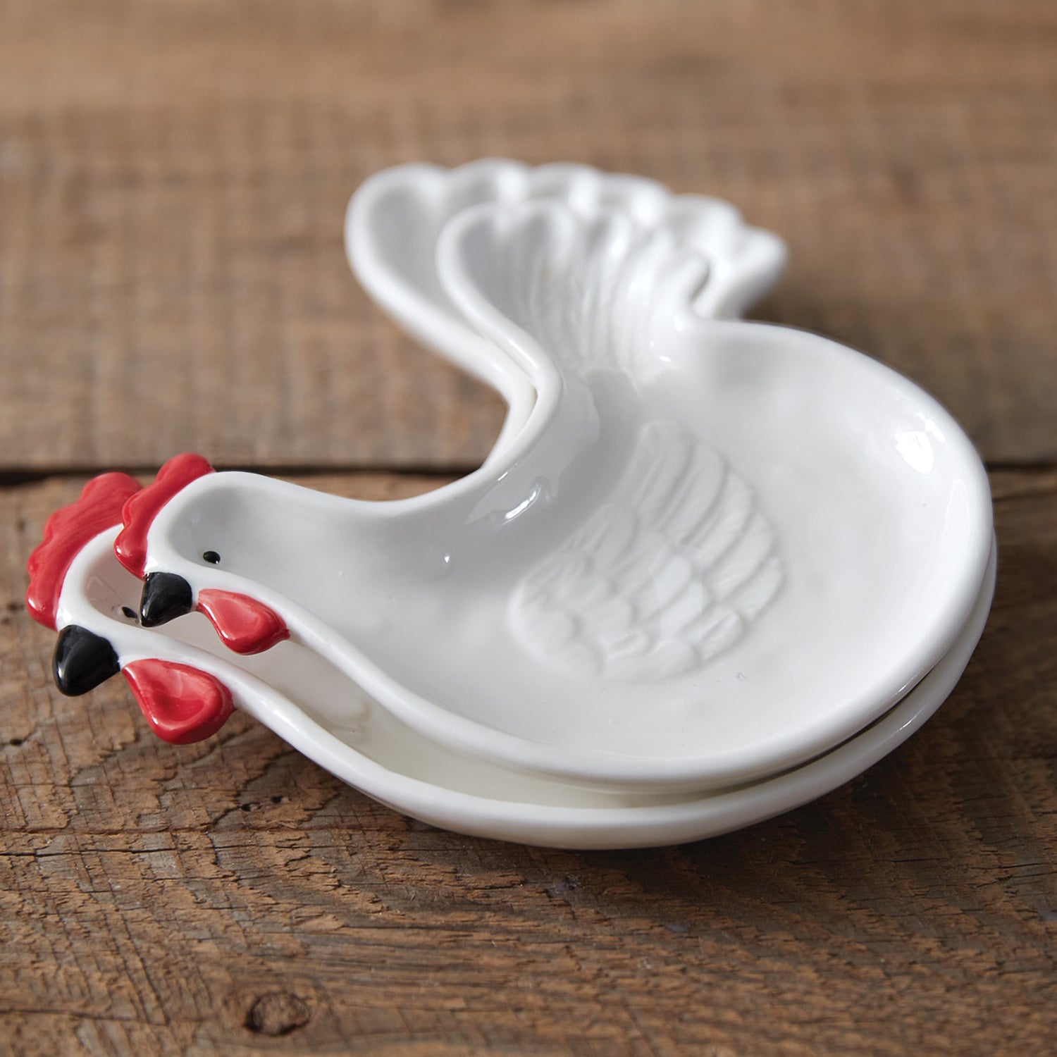 Rooster Plate Set of 4