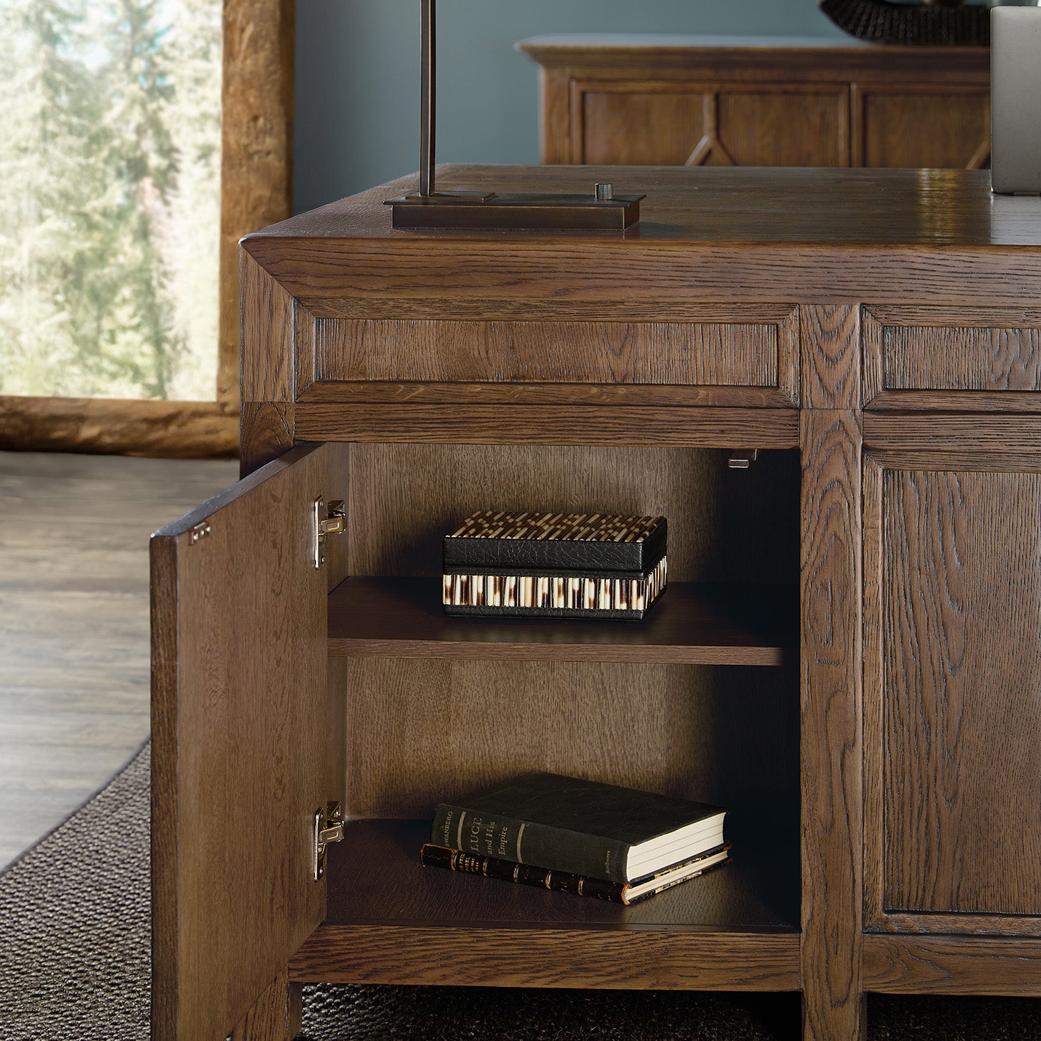 Hooker Furniture Home Office Driftwood Executive Desk