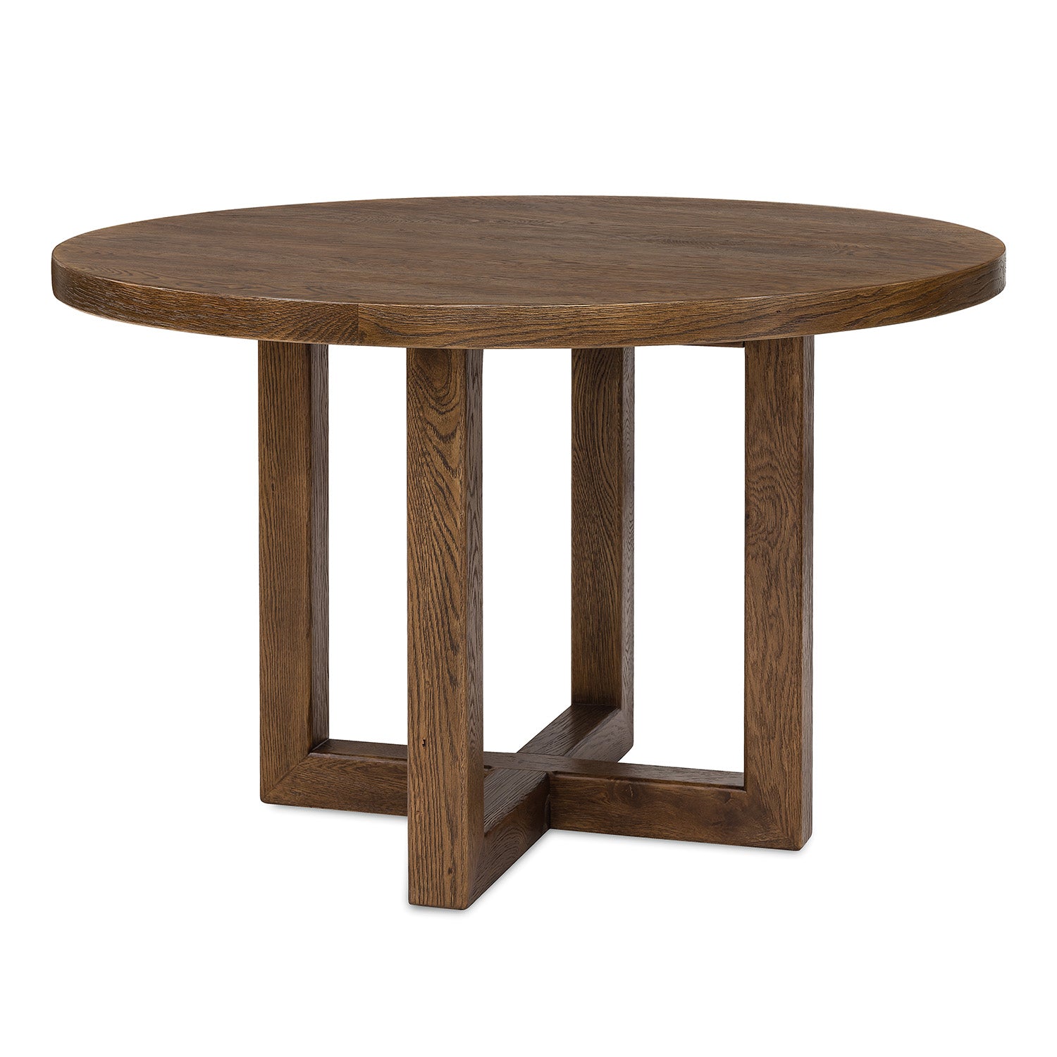 Hooker Furniture Driftwood Worn Saddle 48in Round Dining Table