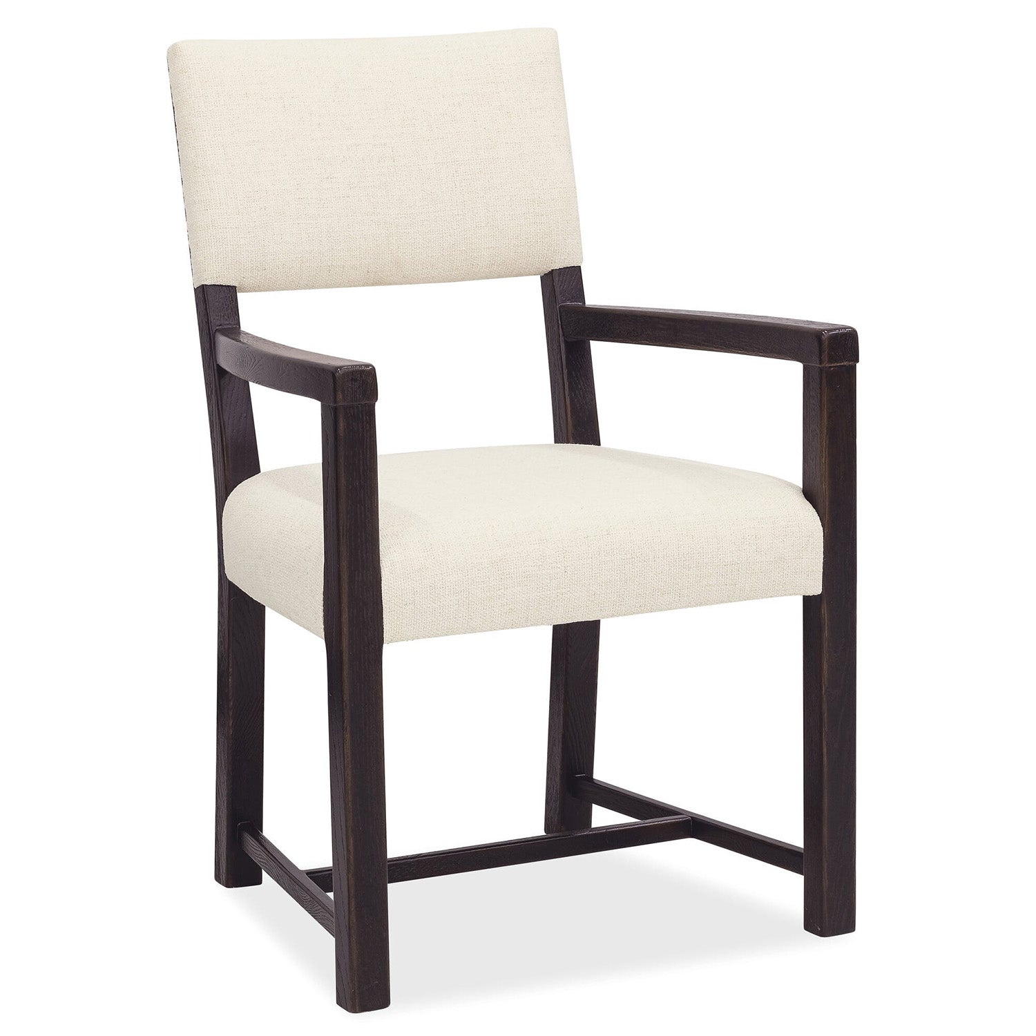 Hooker Furniture Driftwood Burnt Timber Upholstered Open Arm Chair Set of 2