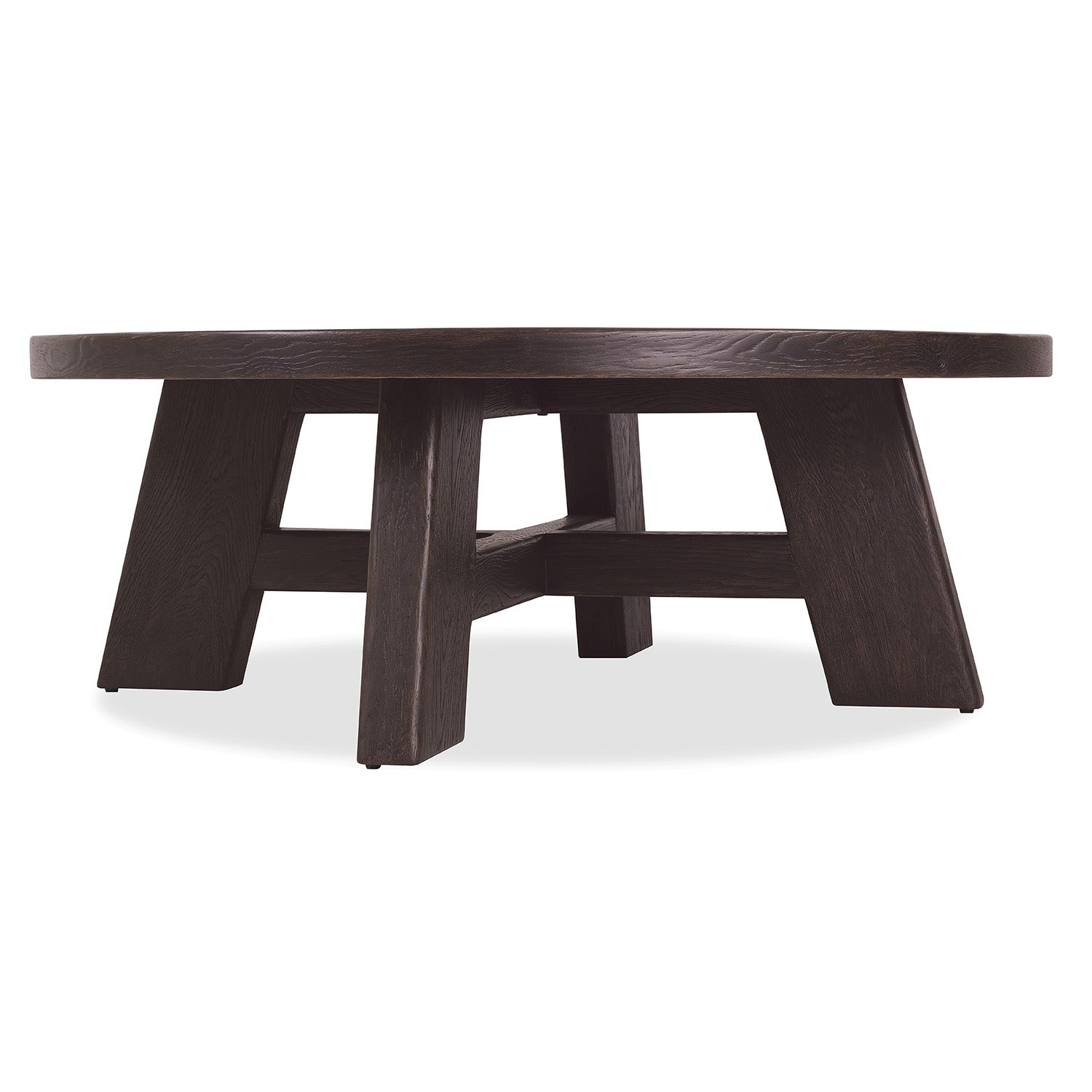 Hooker Furniture Driftwood Burnt Timber Round Cocktail Table