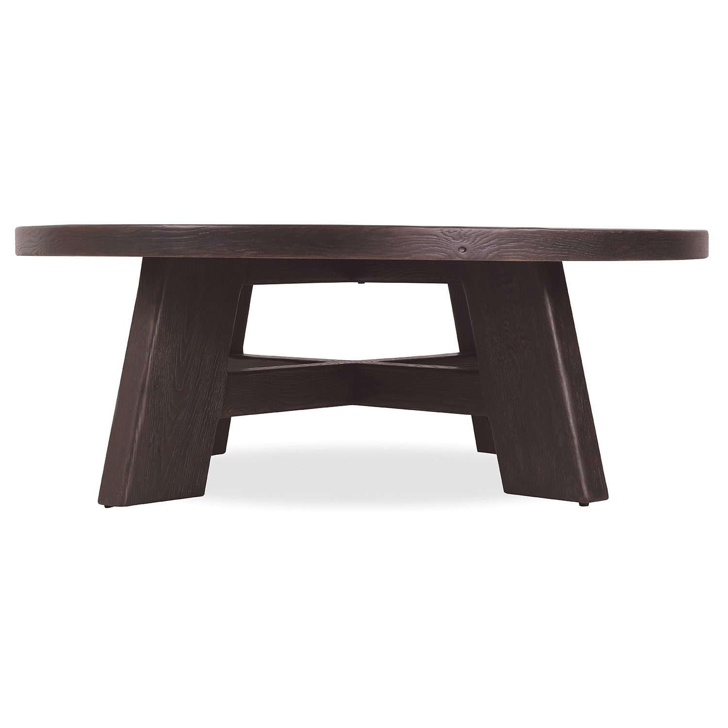 Hooker Furniture Driftwood Burnt Timber Round Cocktail Table