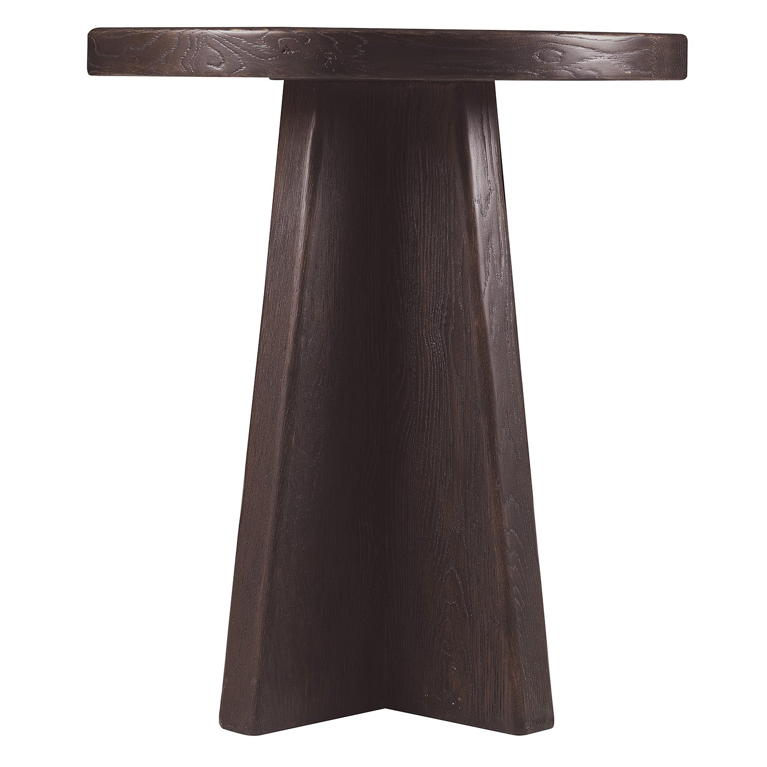 Hooker Furniture Driftwood Burnt Timber Round End Table