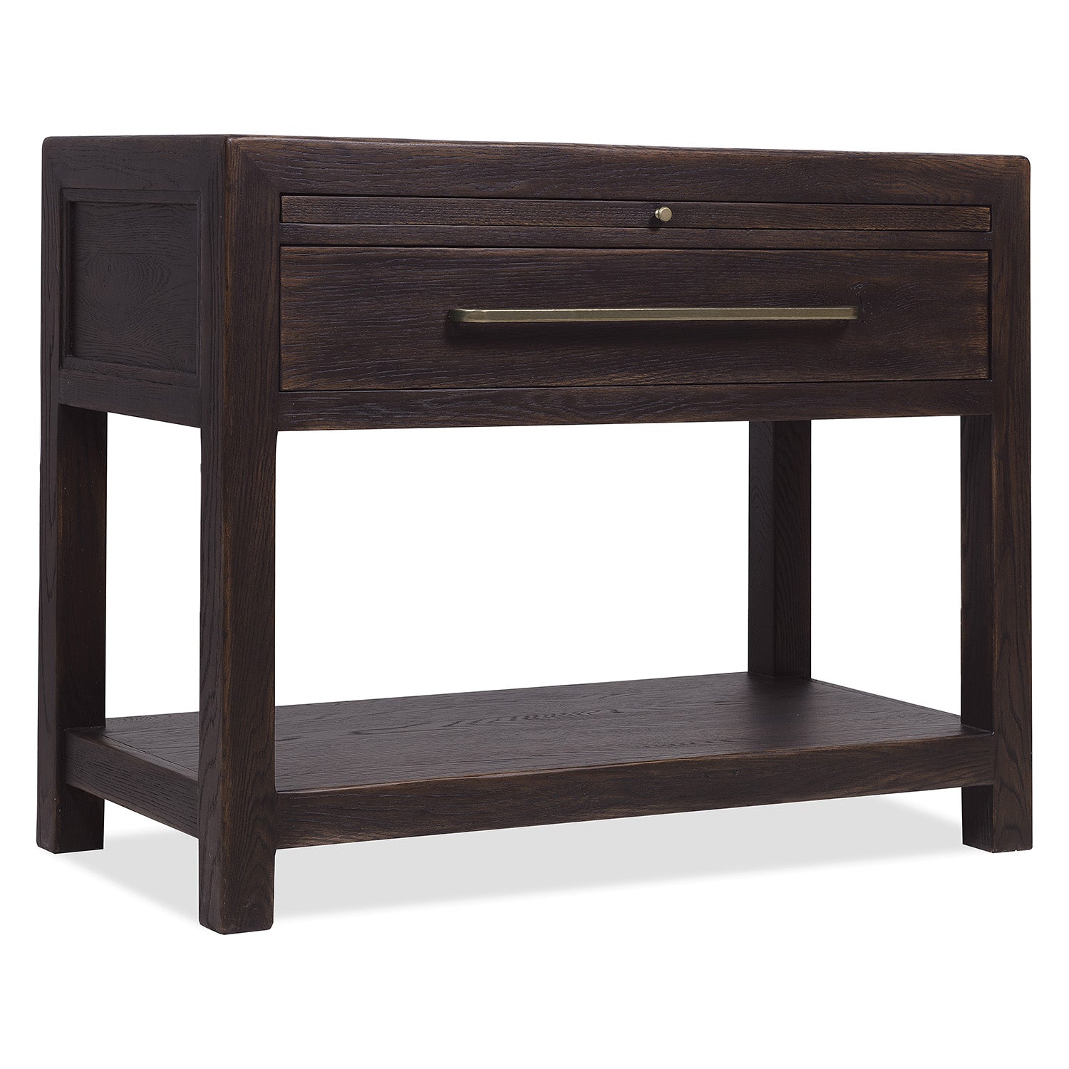 Hooker Furniture Driftwood One-Drawer Nightstand with Stone