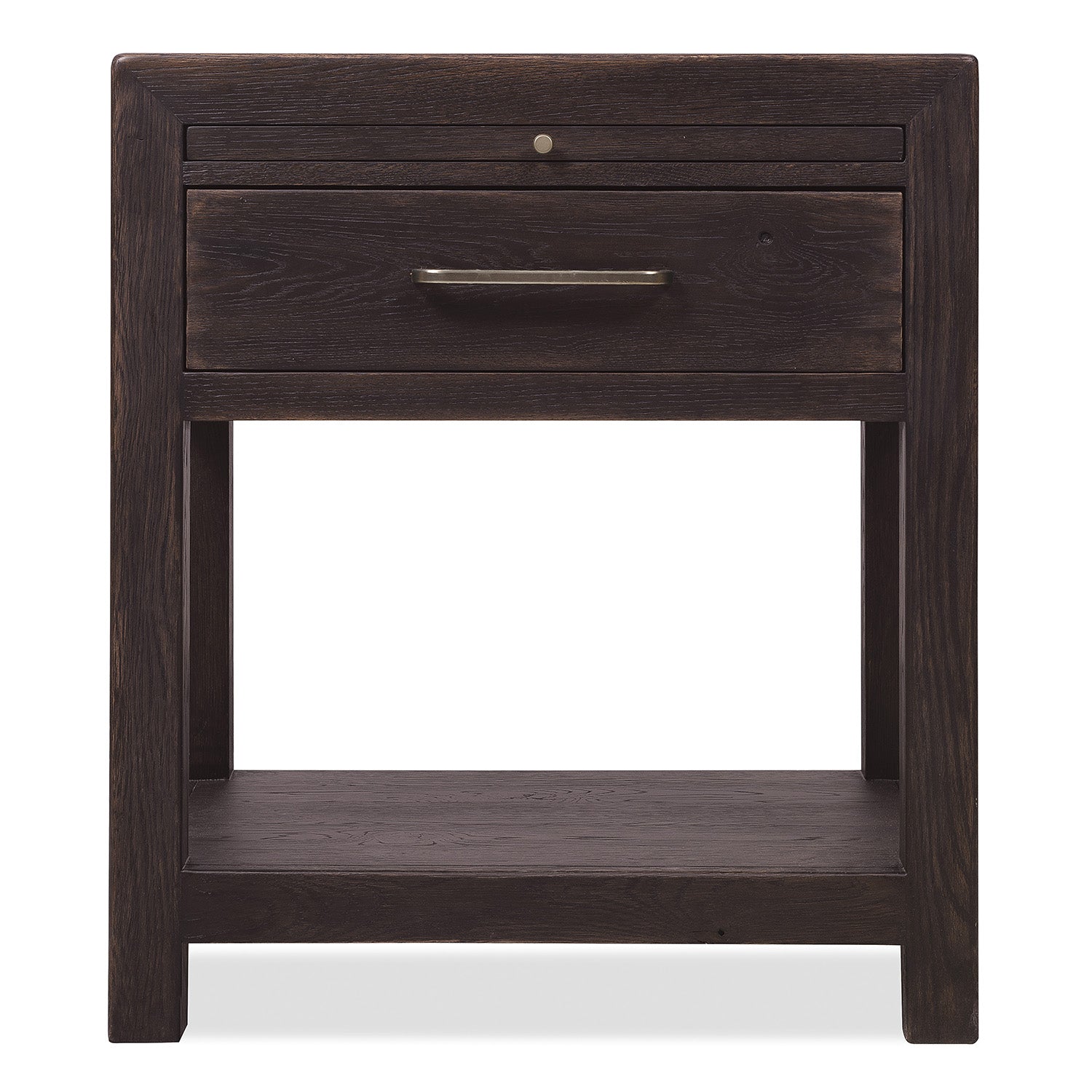 Hooker Furniture Driftwood Burnt Timber One-Drawer Nightstand