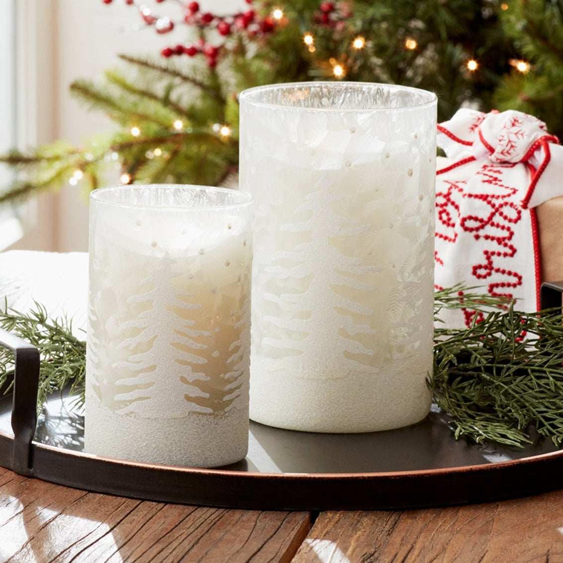 Frosted Votive Candle Holder Set of 4