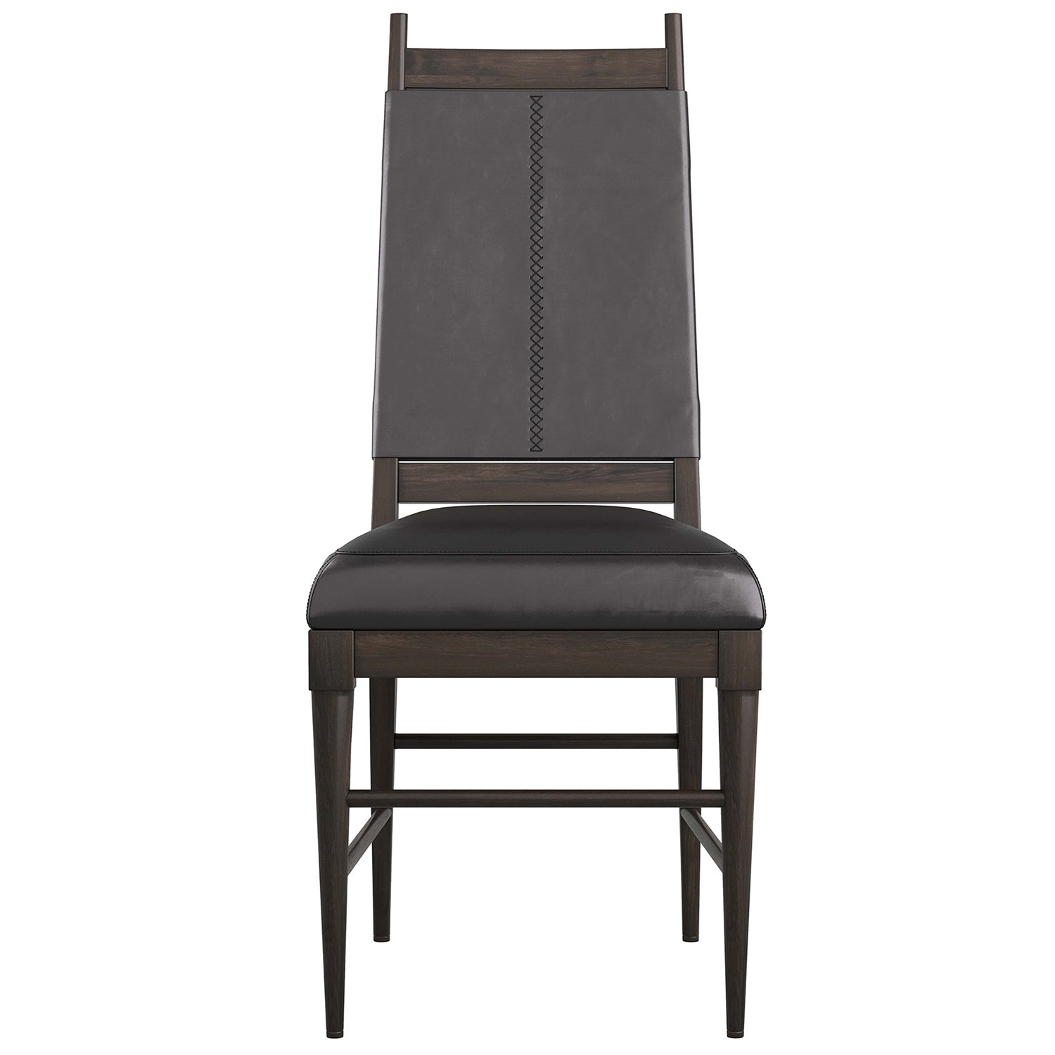 Arteriors Keegan Black Leather Chair