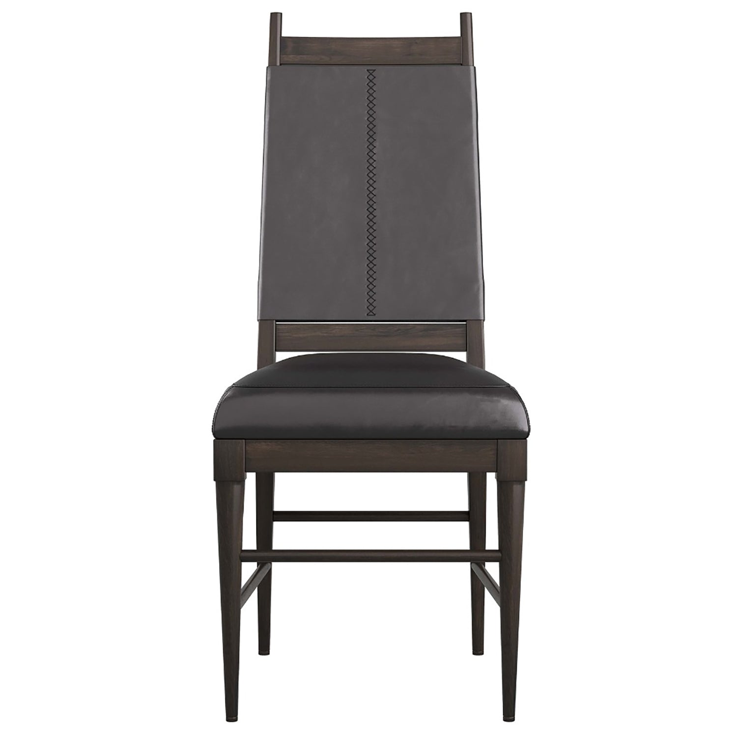 Arteriors Keegan Black Leather Chair