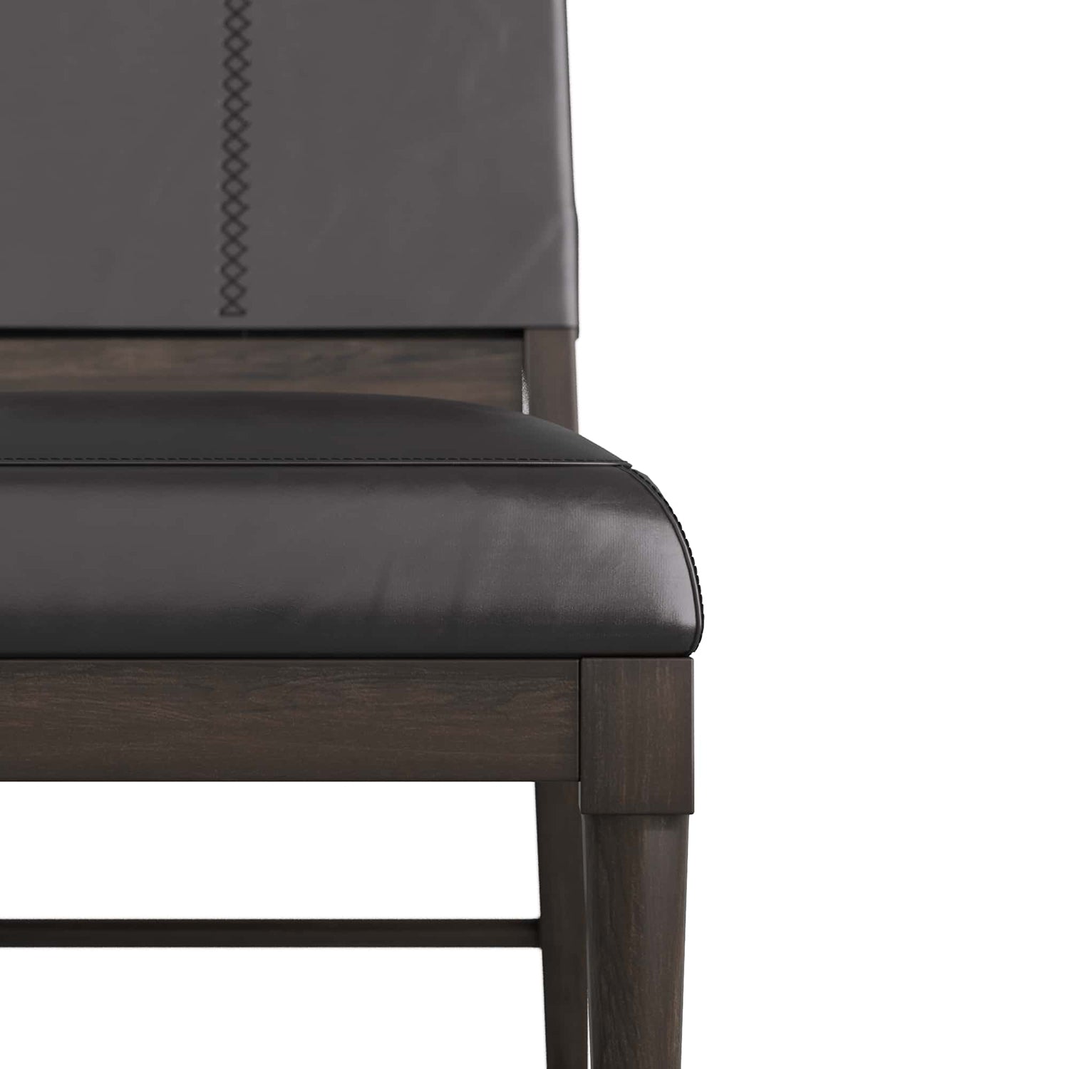 Arteriors Keegan Black Leather Chair
