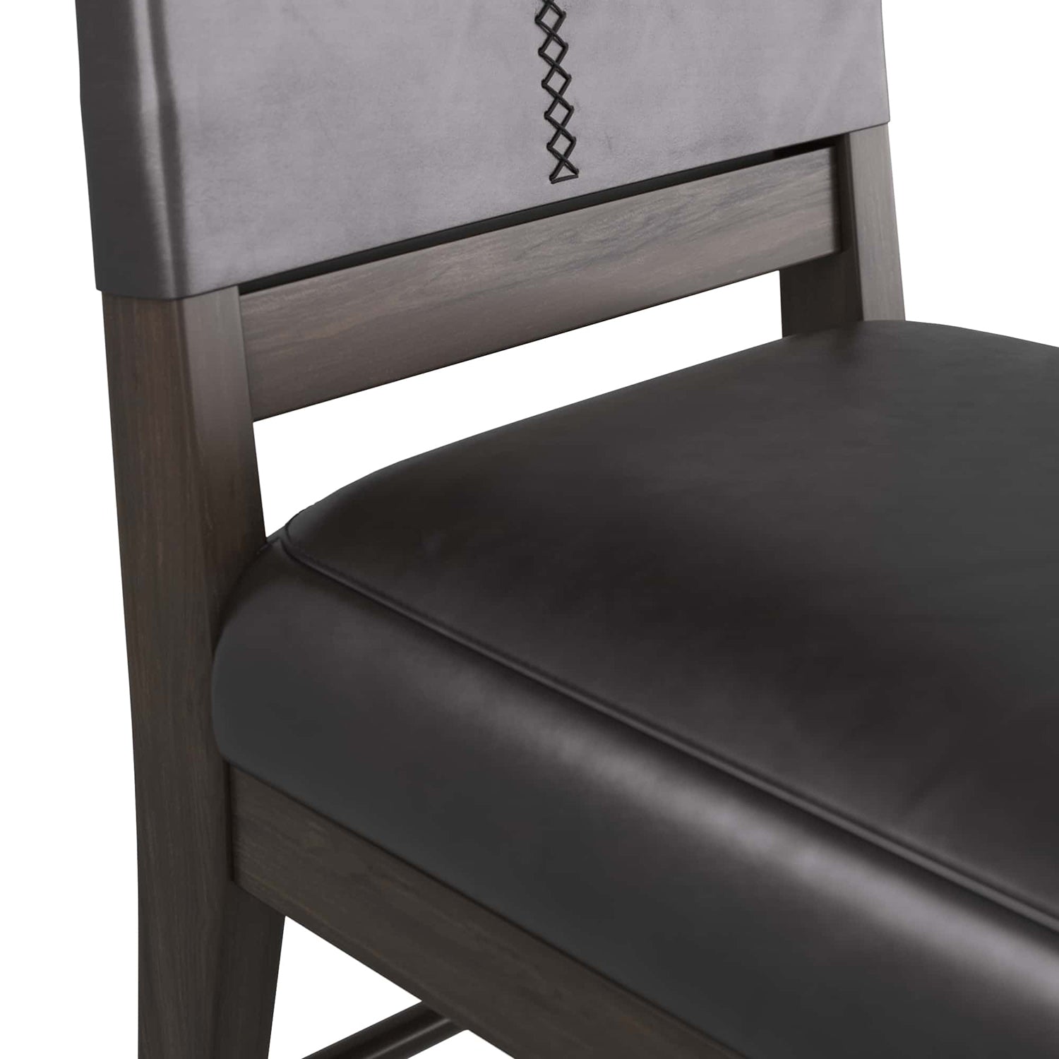 Arteriors Keegan Black Leather Chair