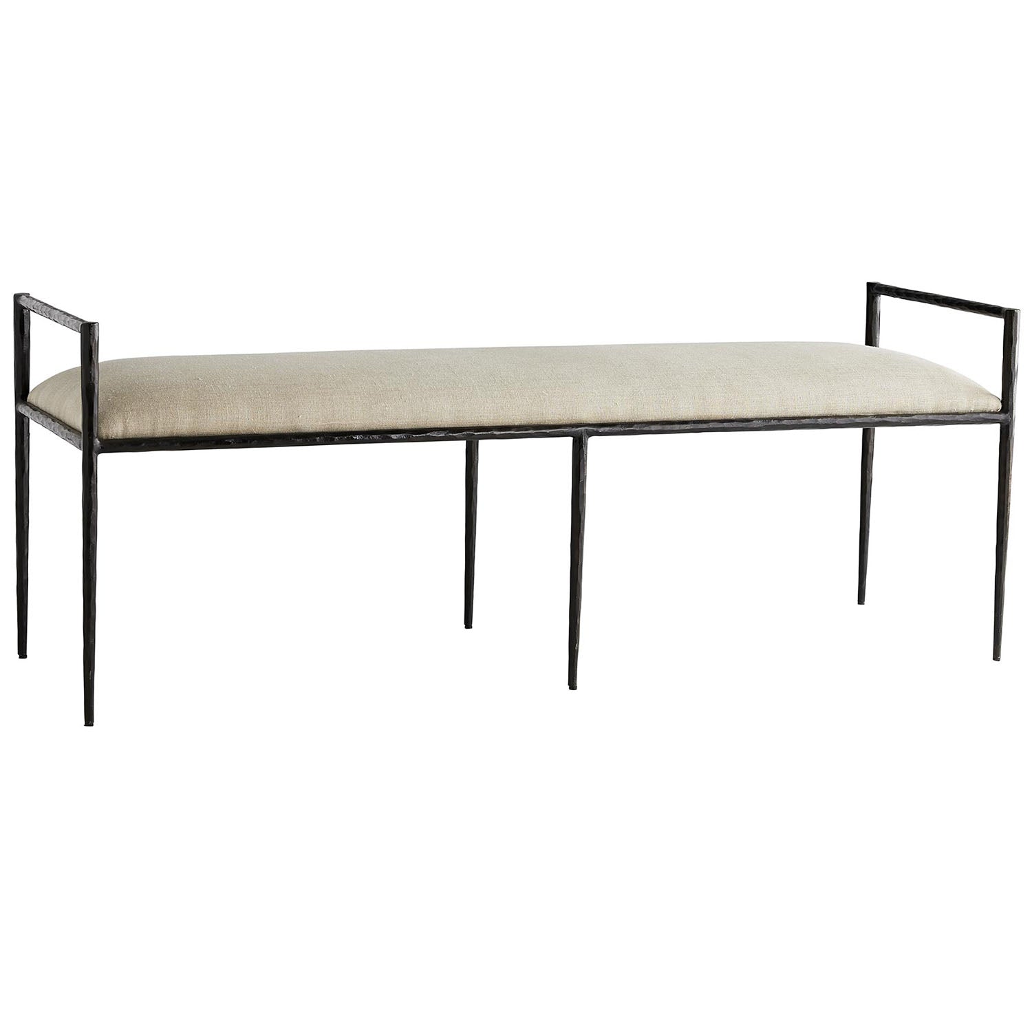 Arteriors Barbana Natural Linen Bench