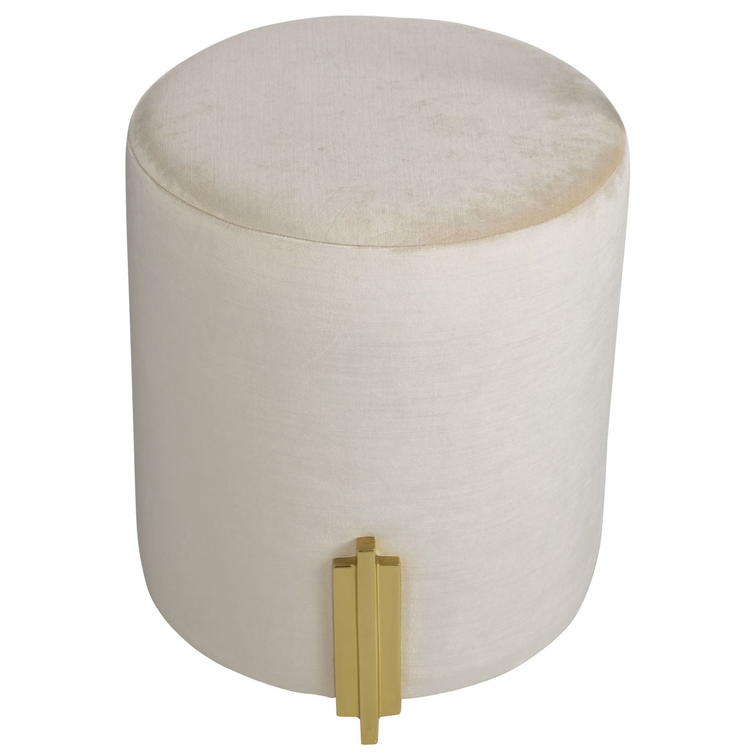 Arteriors Warby Sterling Velvet Ottoman